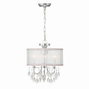 Crystorama - 5623-CH - Three Light Mini Chandelier - Hampton - Polished Chrome