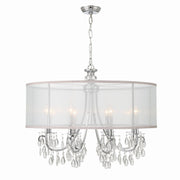 Crystorama - 5628-CH - Eight Light Chandelier - Hampton - Polished Chrome