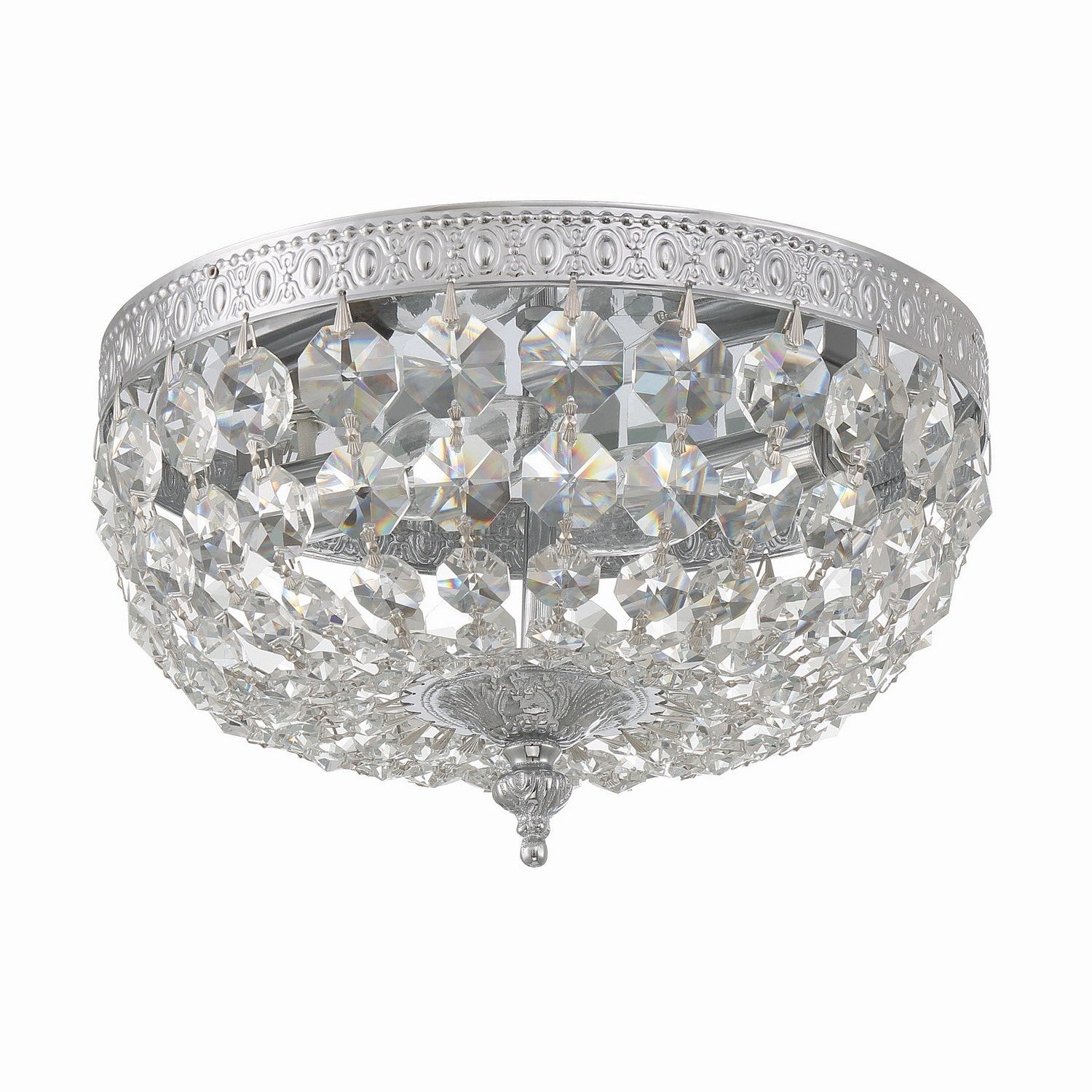 Crystorama - 710-CH-CL-MWP - Two Light Flush Mount - Ceiling Mount - Polished Chrome