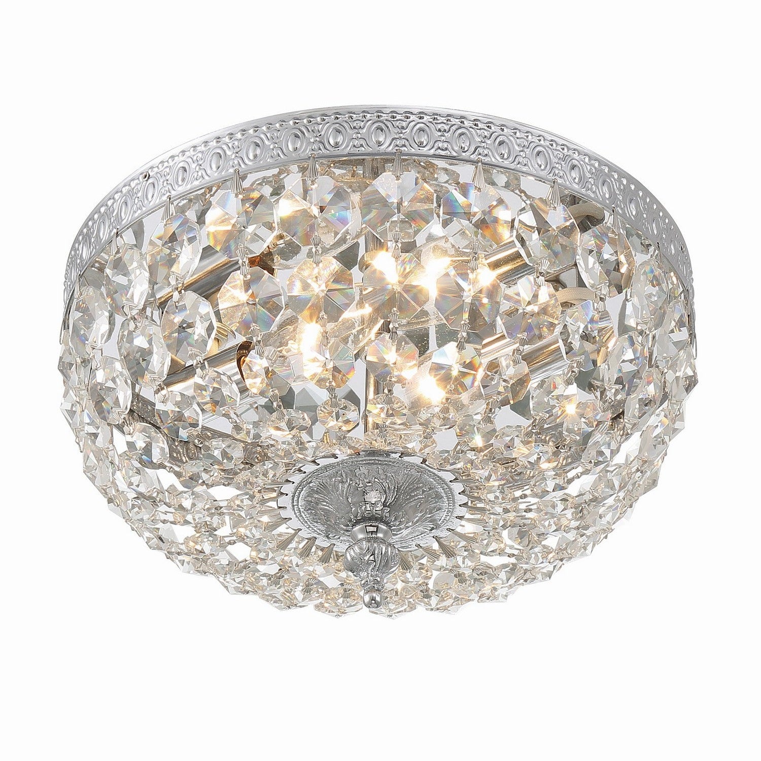Crystorama - 710-CH-CL-MWP - Two Light Flush Mount - Ceiling Mount - Polished Chrome