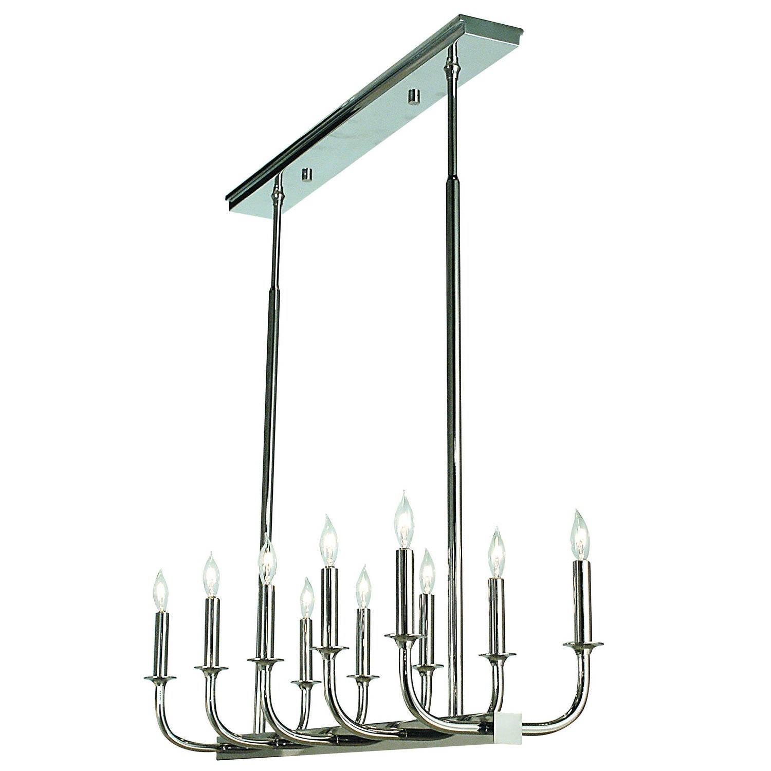 Framburg - 1059 PS - Ten Light Chandelier - Moderne - Polished Silver