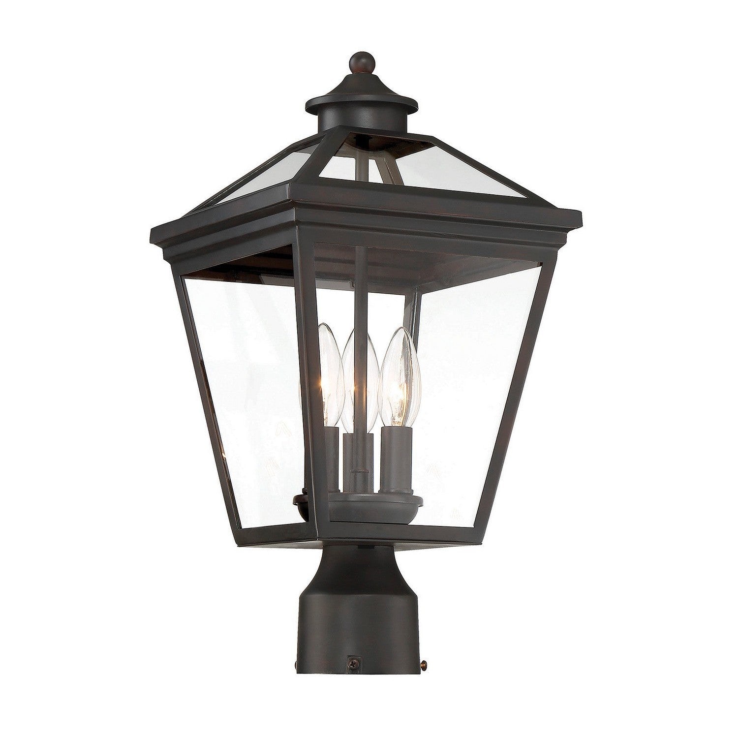 Savoy House - 5-147-13 - Three Light Post Lantern - Ellijay - English Bronze