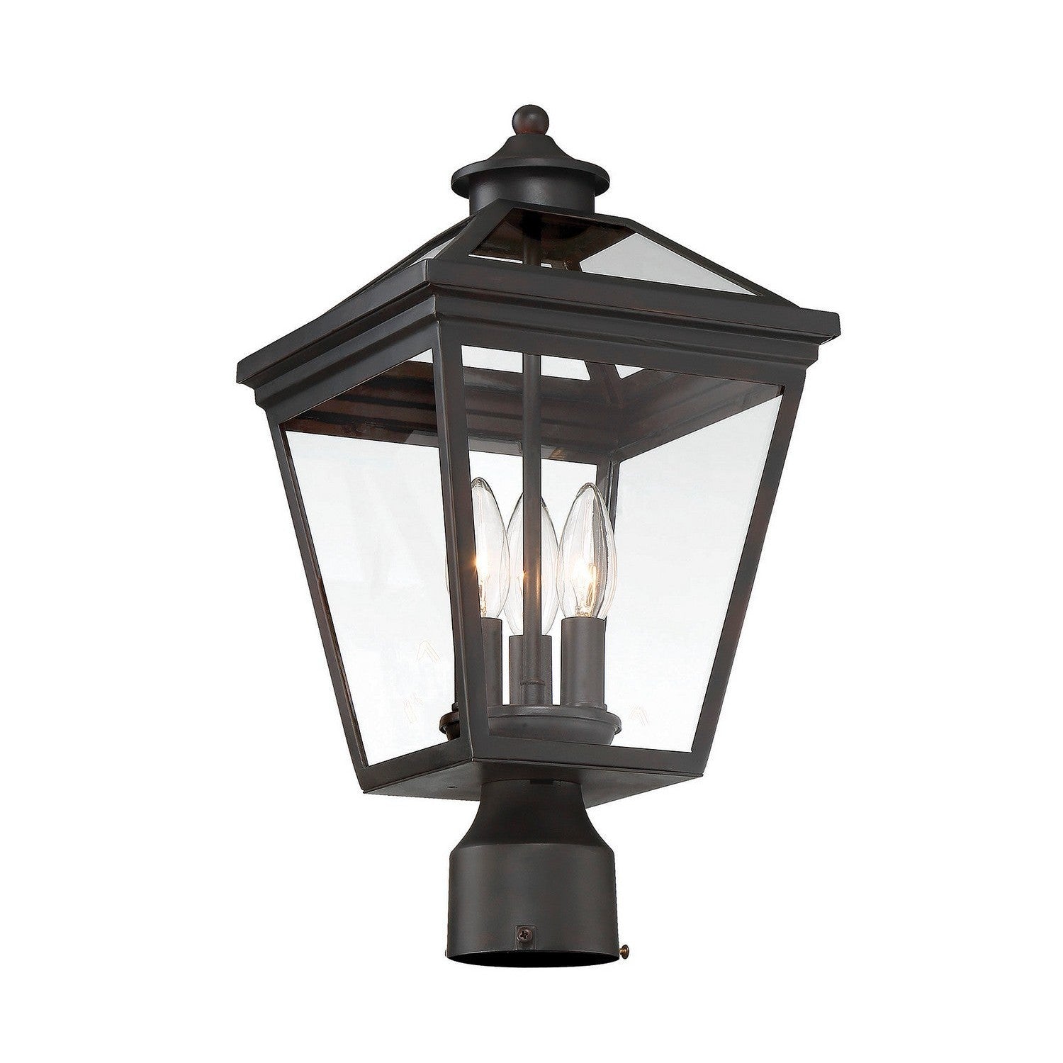 Savoy House - 5-147-13 - Three Light Post Lantern - Ellijay - English Bronze