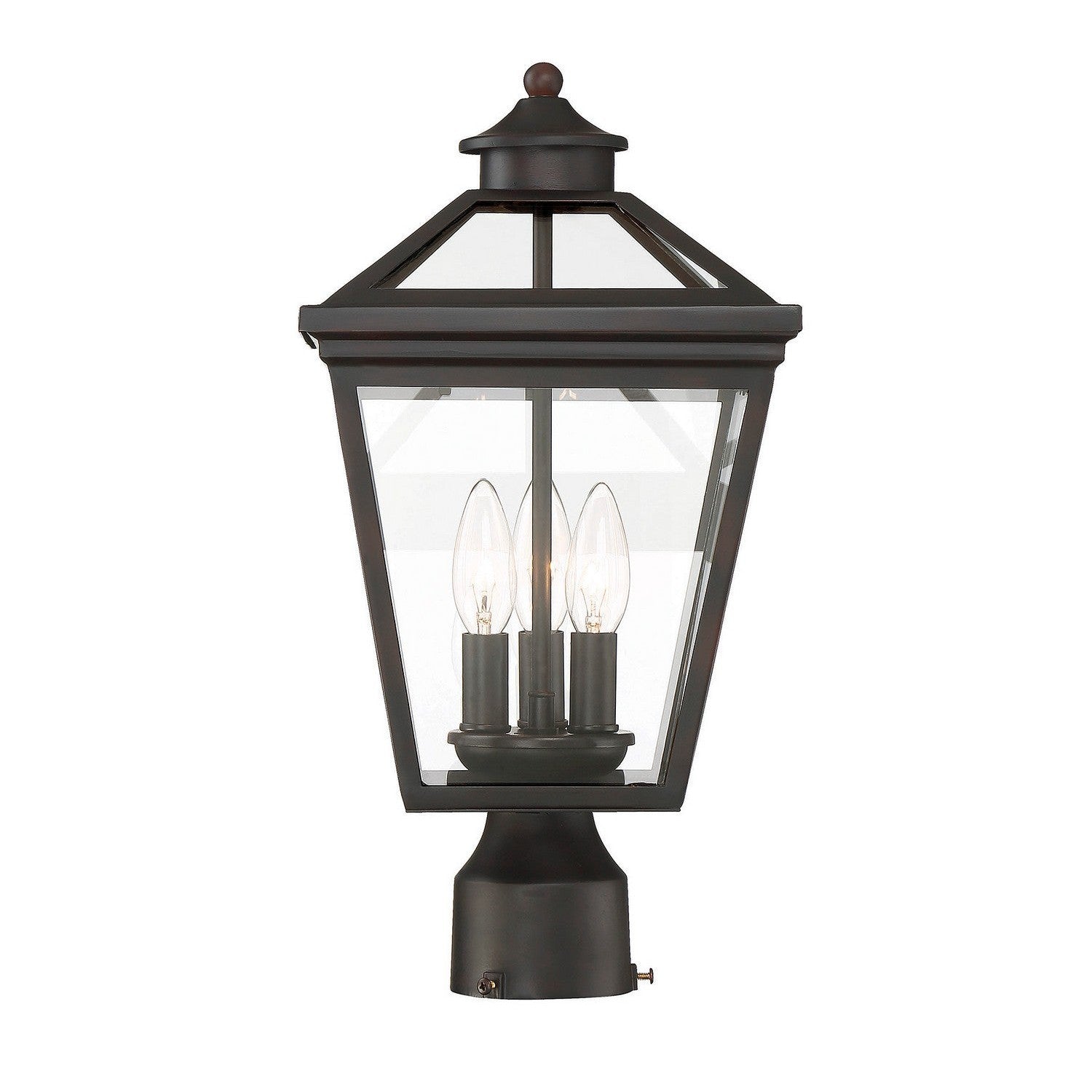 Savoy House - 5-147-13 - Three Light Post Lantern - Ellijay - English Bronze