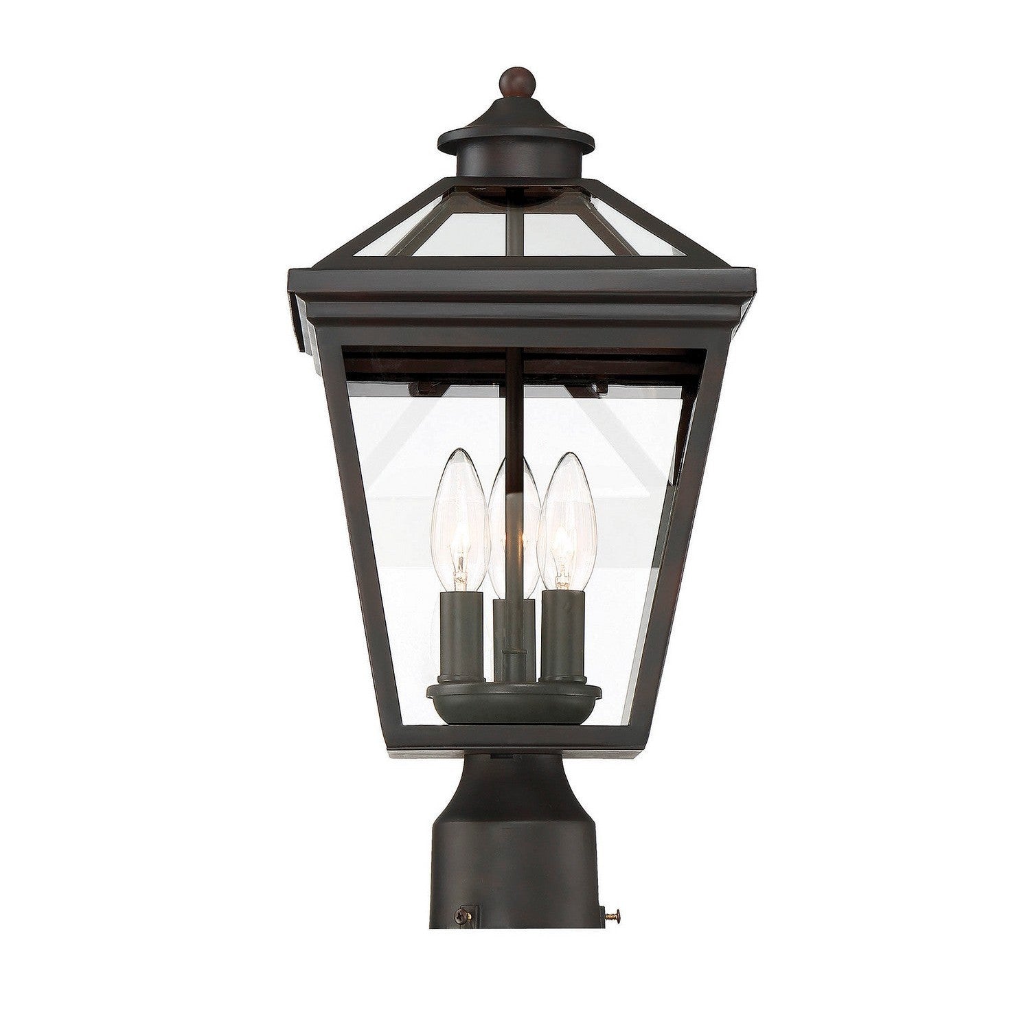 Savoy House - 5-147-13 - Three Light Post Lantern - Ellijay - English Bronze