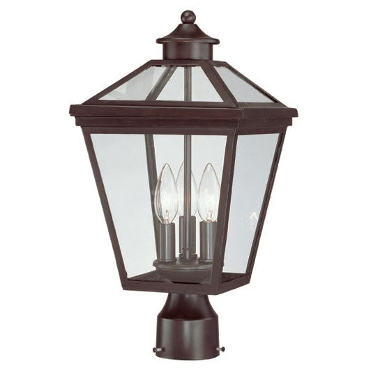 Savoy House - 5-147-13 - Three Light Post Lantern - Ellijay - English Bronze