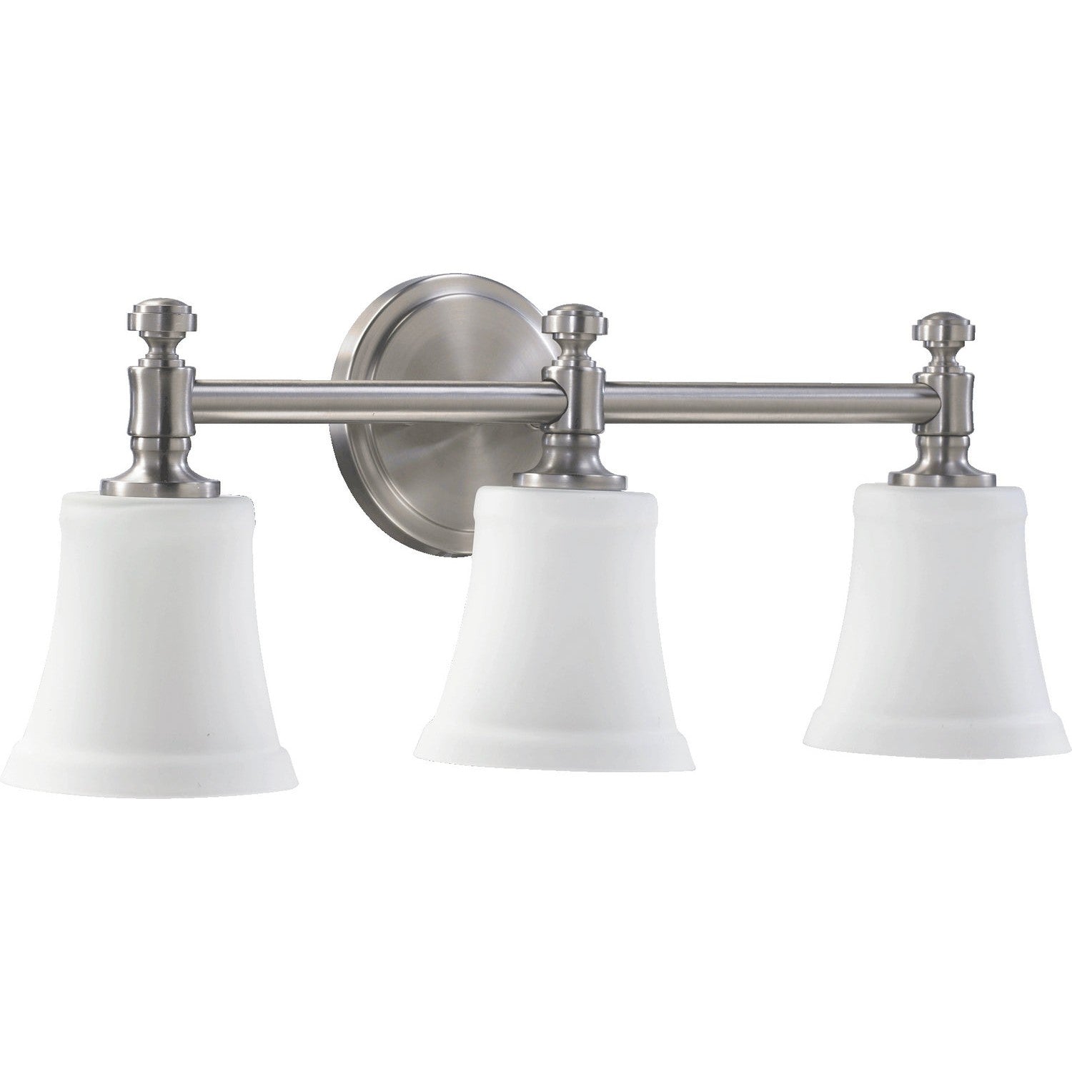 Quorum - 5122-3-65 - Three Light Vanity - Rossington - Satin Nickel