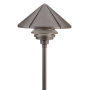 Kichler - 15211AZT - One Light Path & Spread - Six Groove - Textured Architectural Bronze