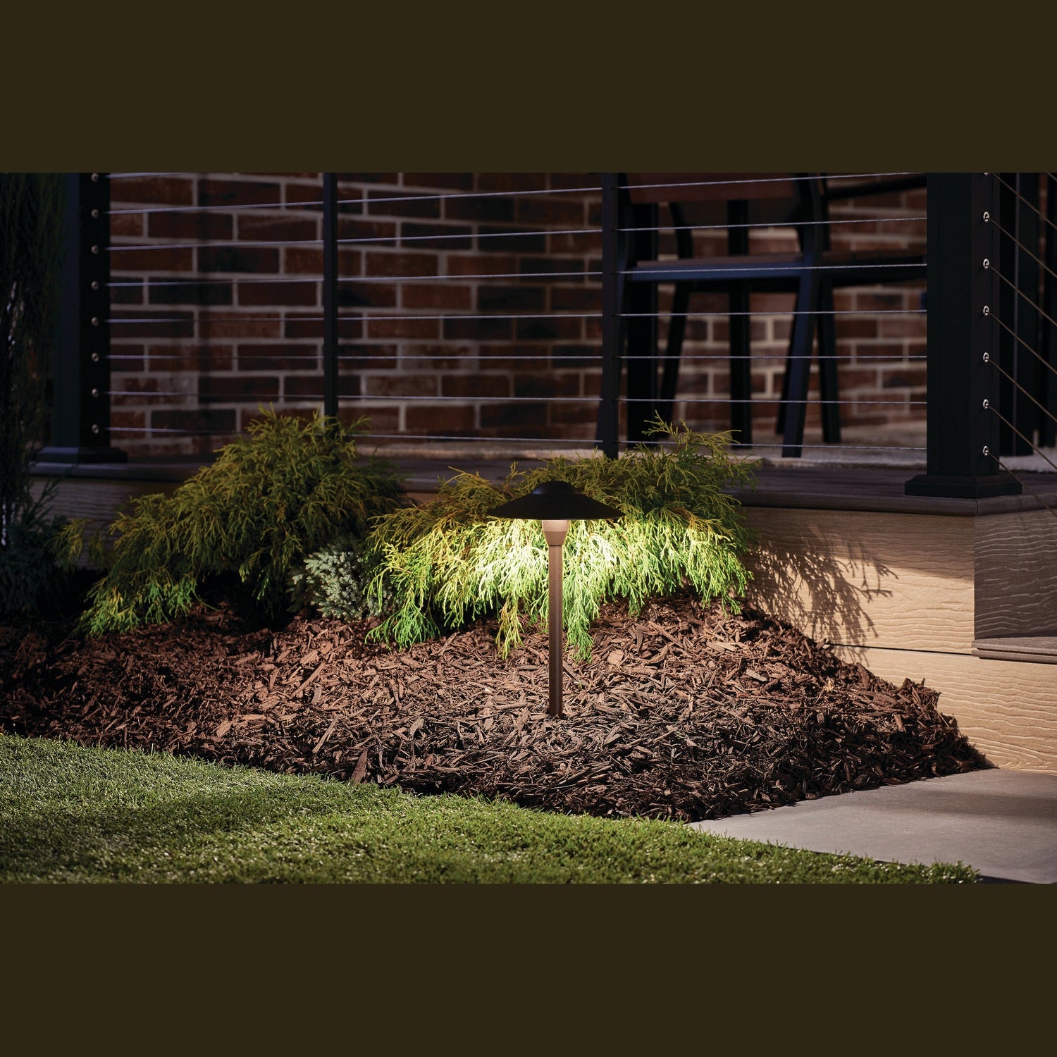 Kichler - 15410AZT - LED Path & Spread - Textured Architectural Bronze