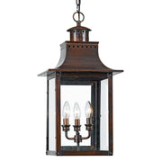 Quoizel - CM1912AC - Three Light Outdoor Hanging Lantern - Chalmers - Aged Copper
