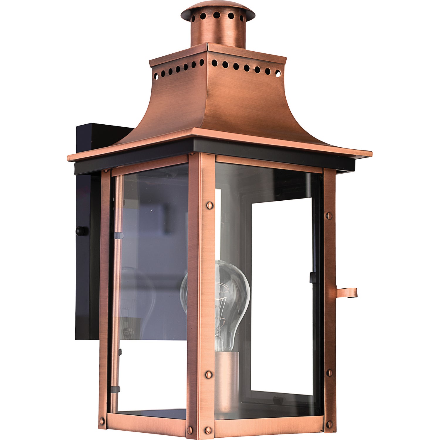 Quoizel - CM8408AC - One Light Outdoor Wall Lantern - Chalmers - Aged Copper