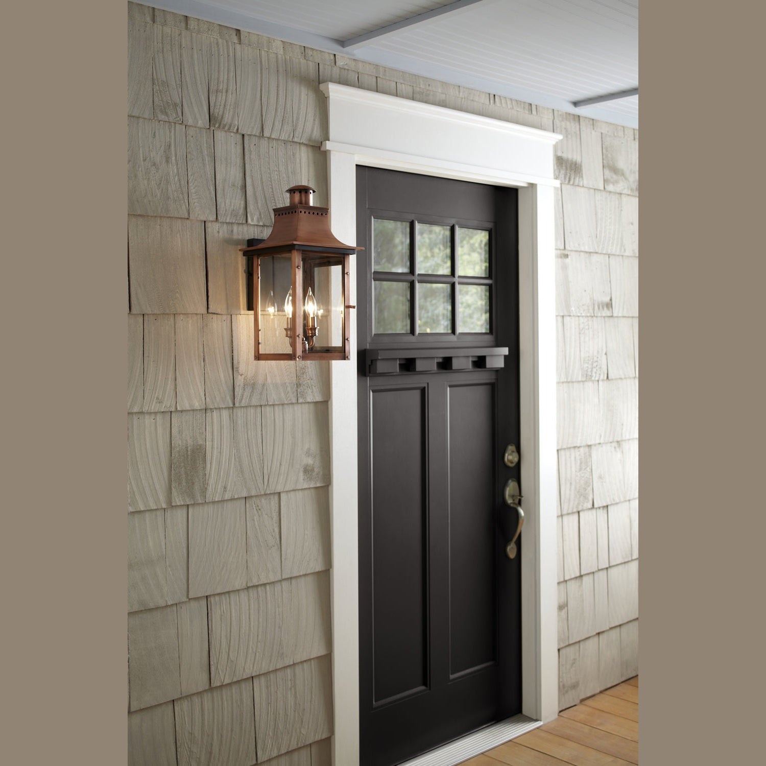 Quoizel - CM8410AC - Two Light Outdoor Wall Lantern - Chalmers - Aged Copper