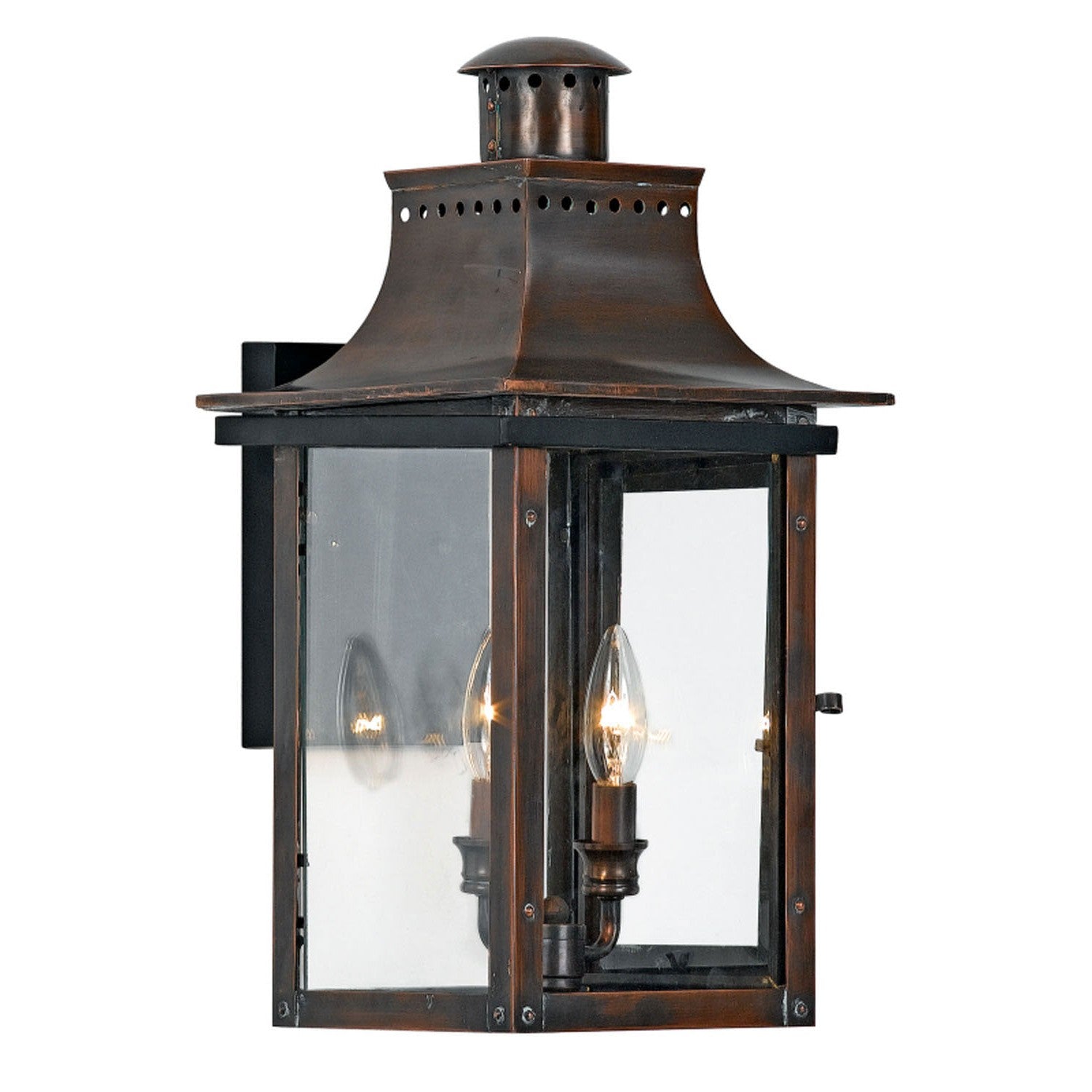 Quoizel - CM8410AC - Two Light Outdoor Wall Lantern - Chalmers - Aged Copper