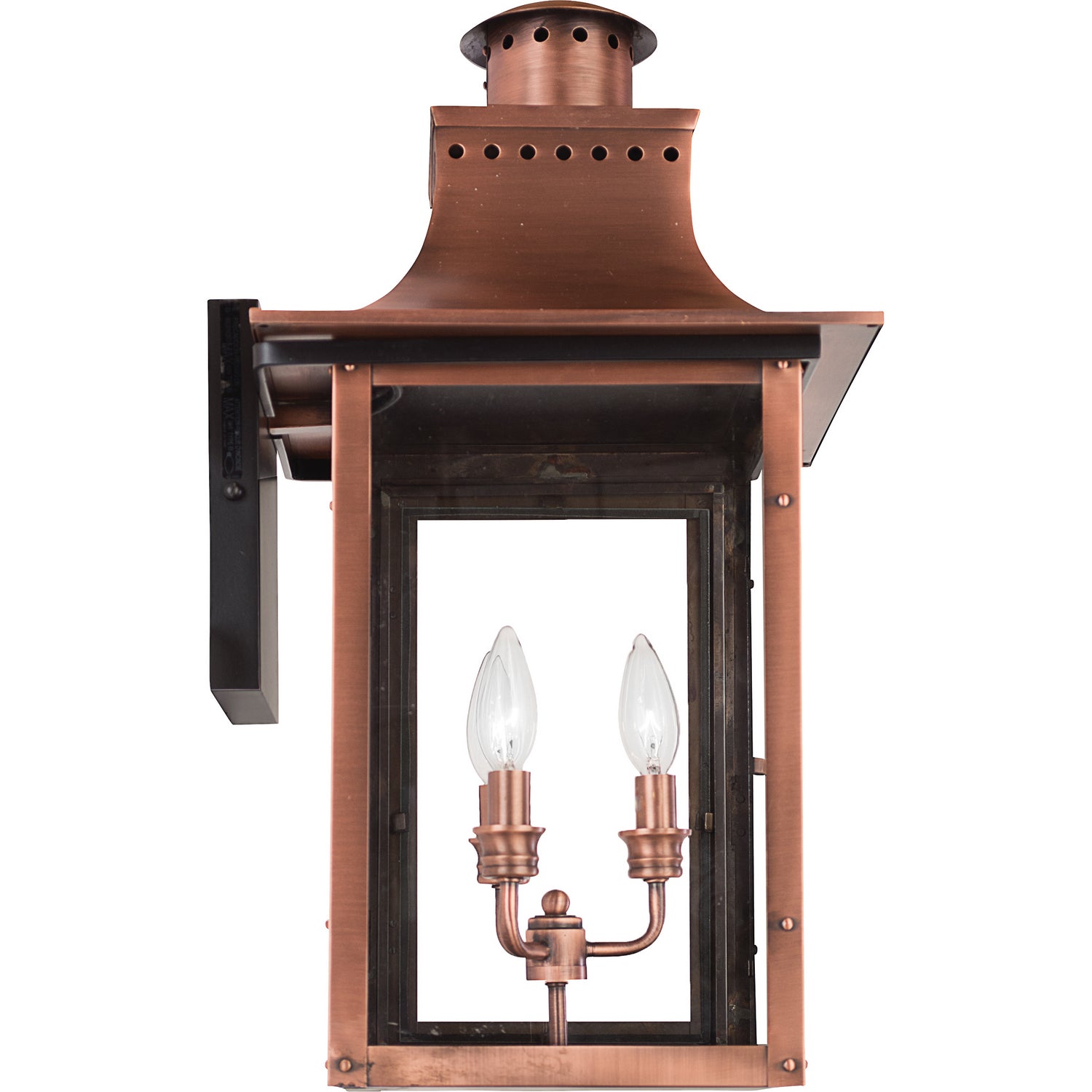 Quoizel - CM8412AC - Three Light Outdoor Wall Lantern - Chalmers - Aged Copper