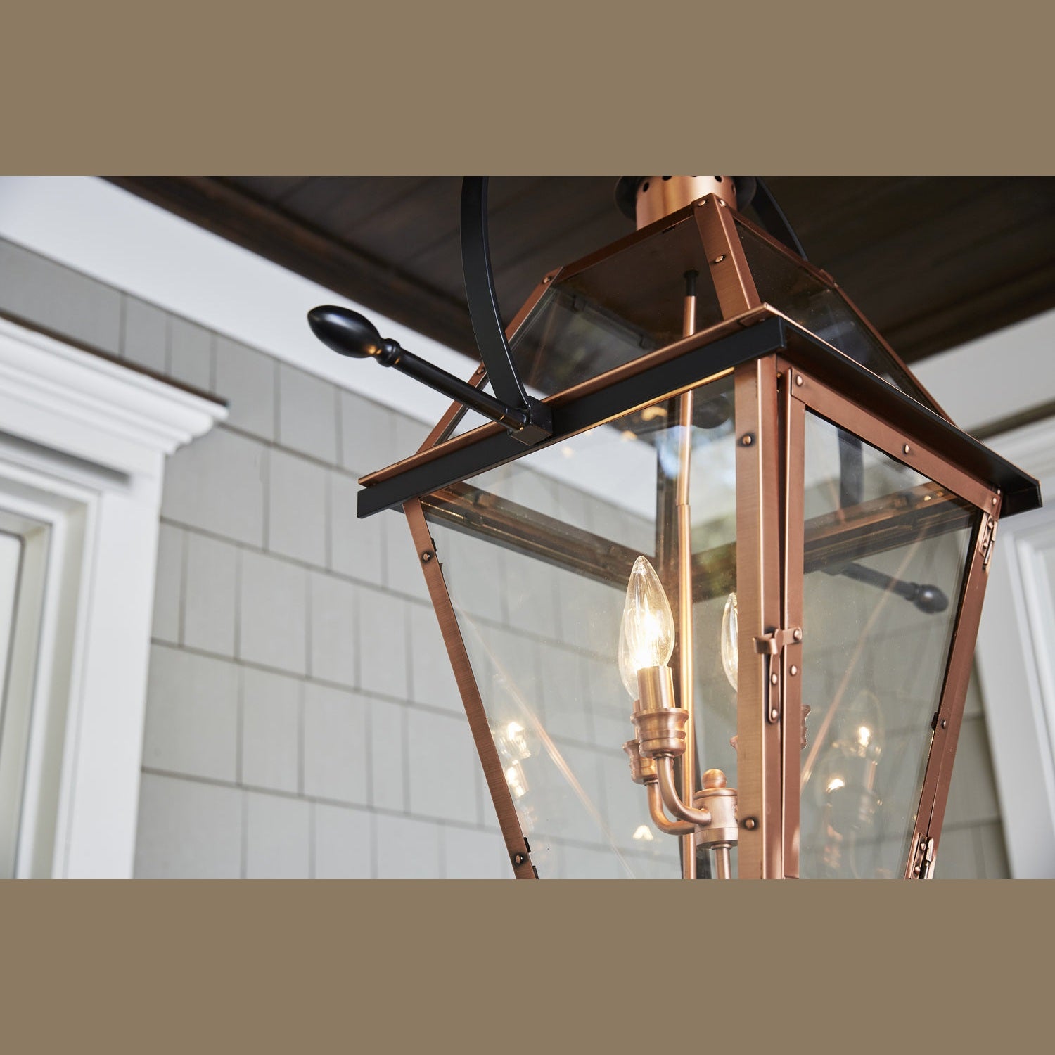 Quoizel - RO1914AC - Four Light Outdoor Hanging Lantern - Rue De Royal - Aged Copper