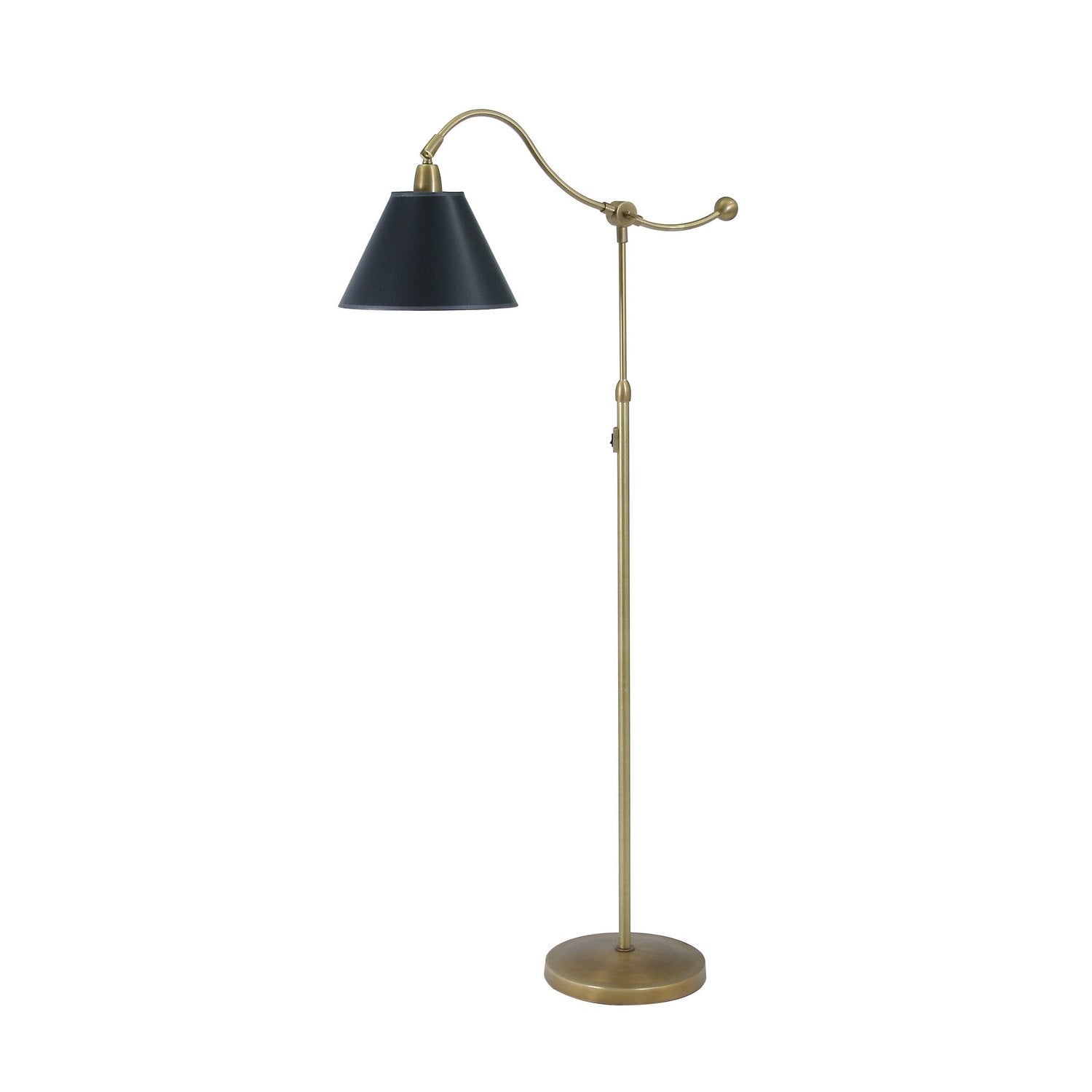 House of Troy - HP700-WB-BP - One Light Floor Lamp - Hyde Park - Weathered Brass