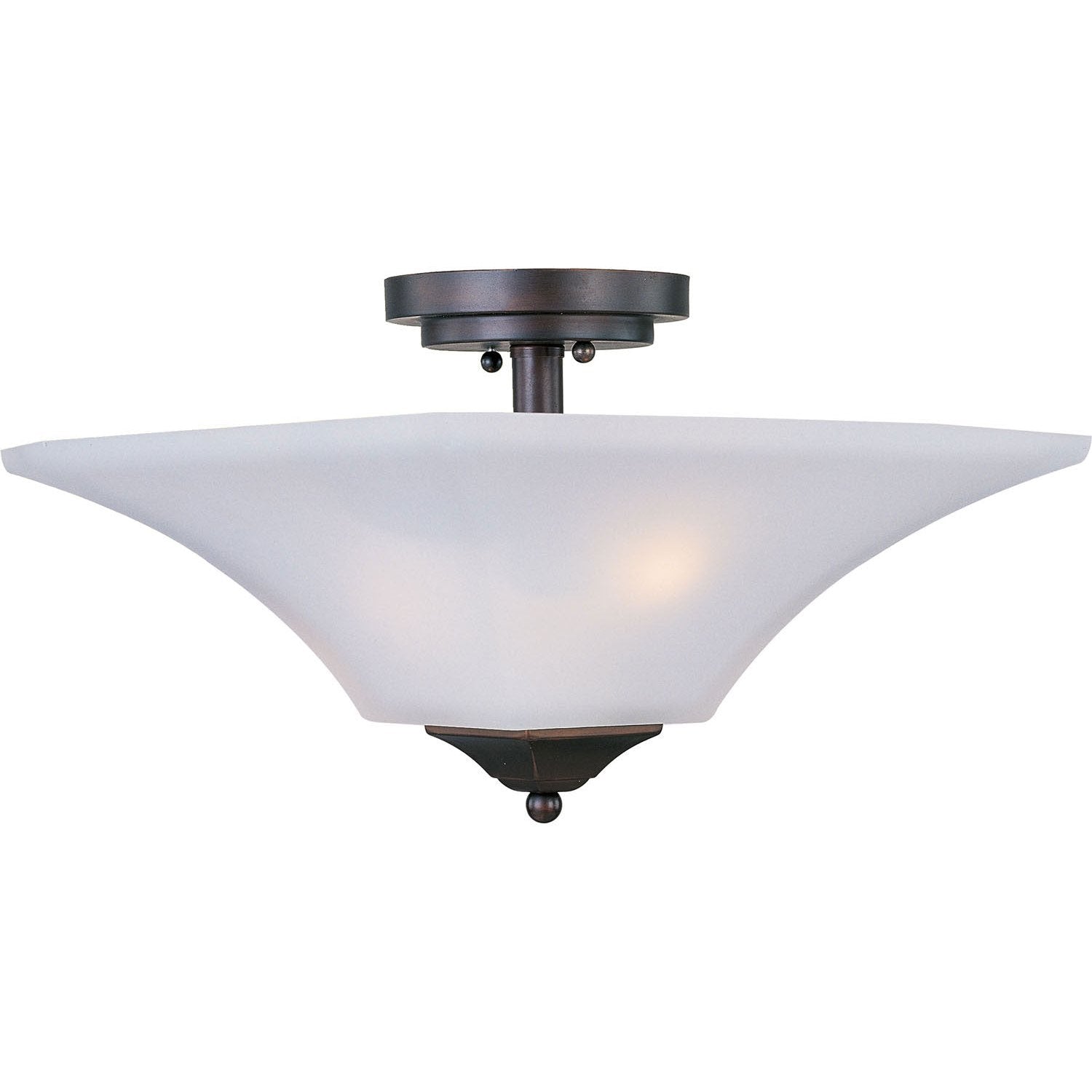 Maxim - 20091FTOI - Two Light Semi-Flush Mount - Aurora - Oil Rubbed Bronze