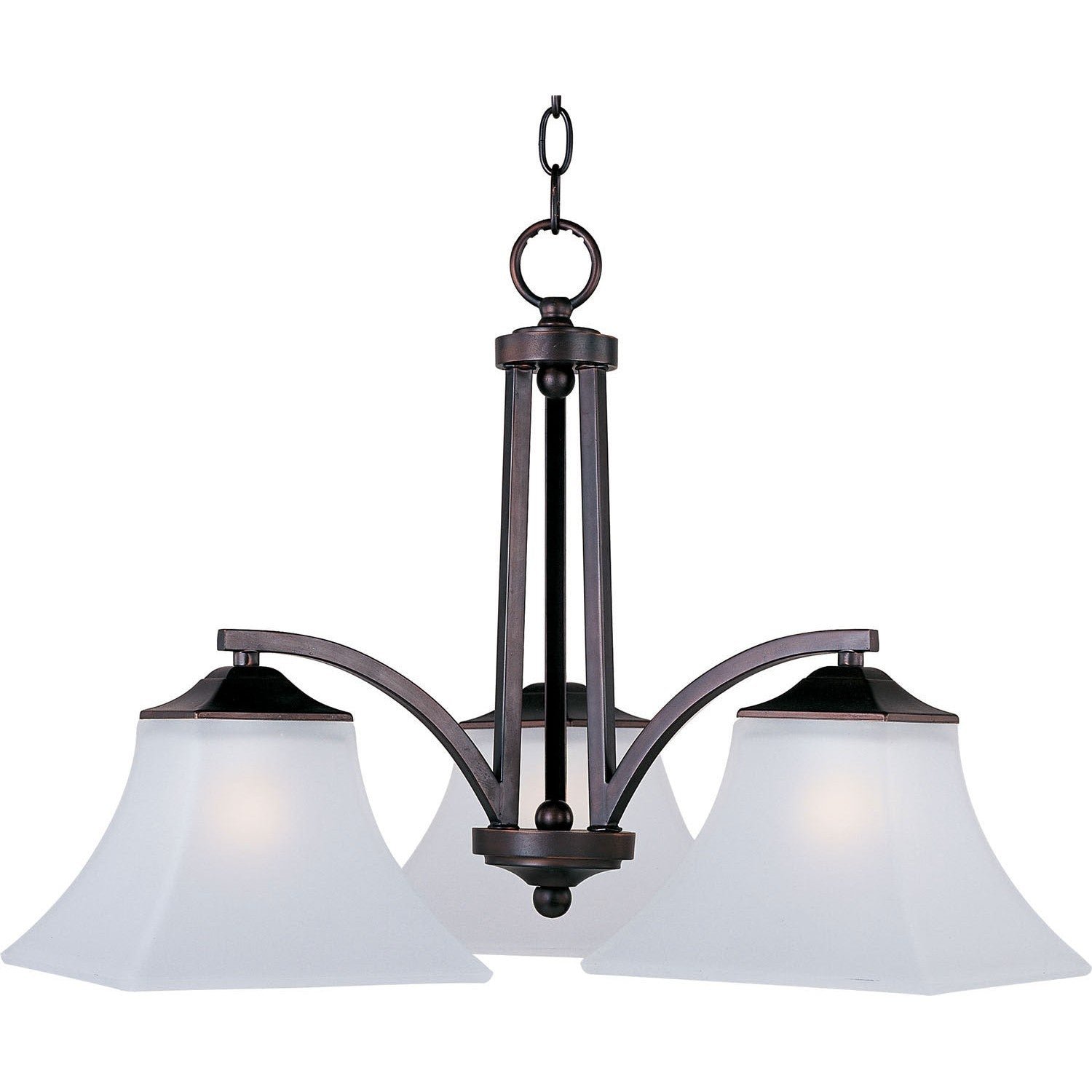 Maxim - 20094FTOI - Three Light Chandelier - Aurora - Oil Rubbed Bronze