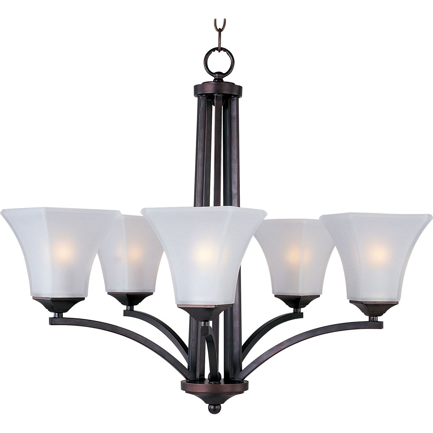 Maxim - 20095FTOI - Five Light Chandelier - Aurora - Oil Rubbed Bronze