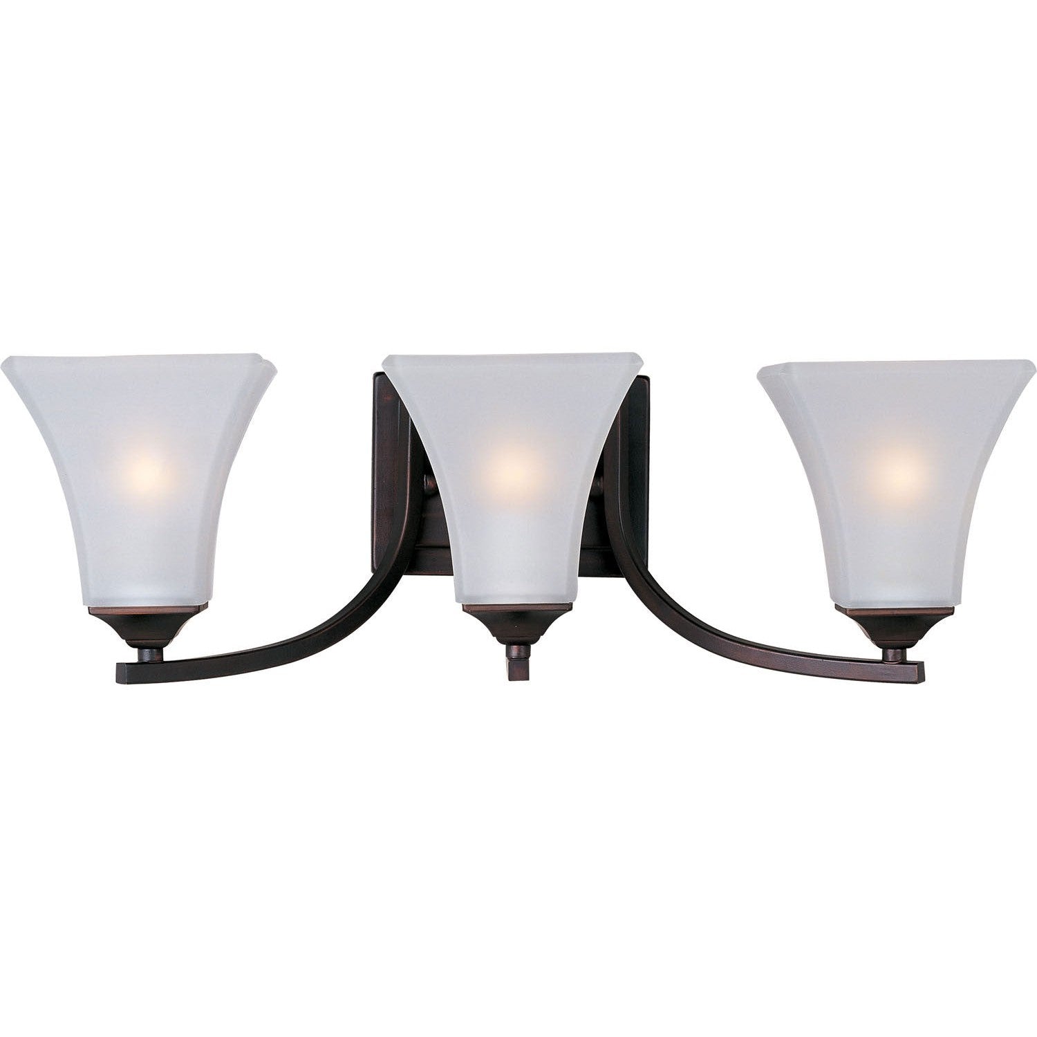 Maxim - 20100FTOI - Three Light Bath Vanity - Aurora - Oil Rubbed Bronze