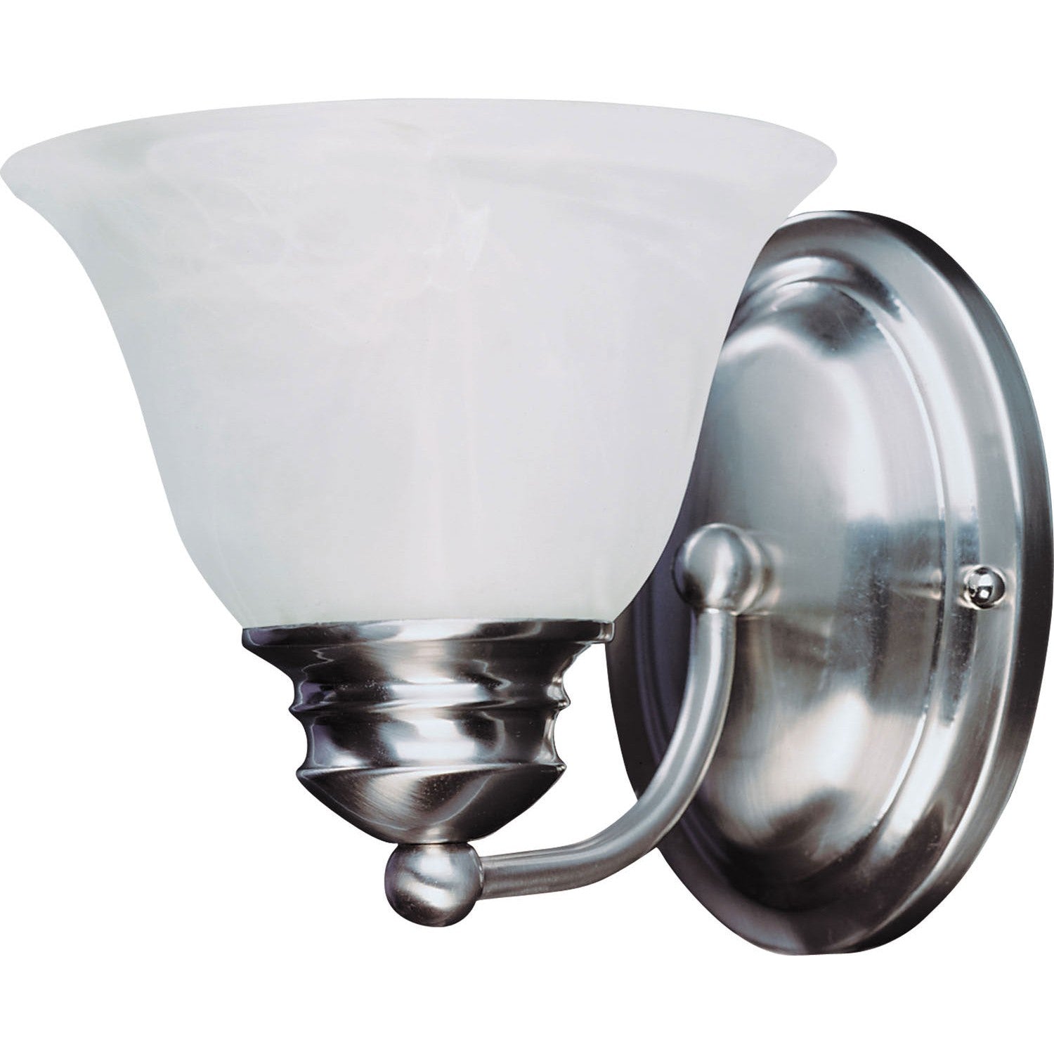 Maxim - 2686MRSN - One Light Wall Sconce - Malaga - Satin Nickel
