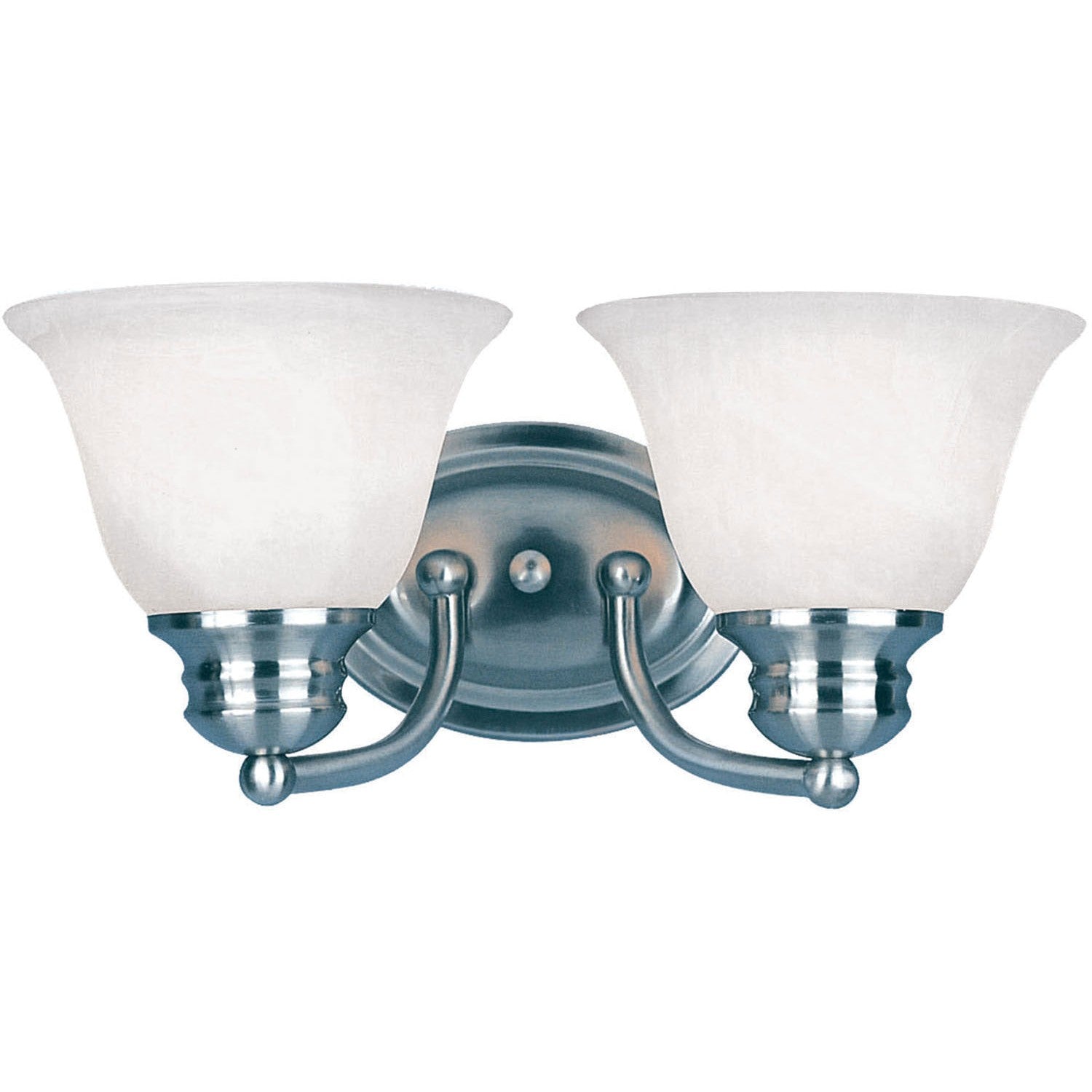 Maxim - 2687MRSN - Two Light Bath Vanity - Malaga - Satin Nickel