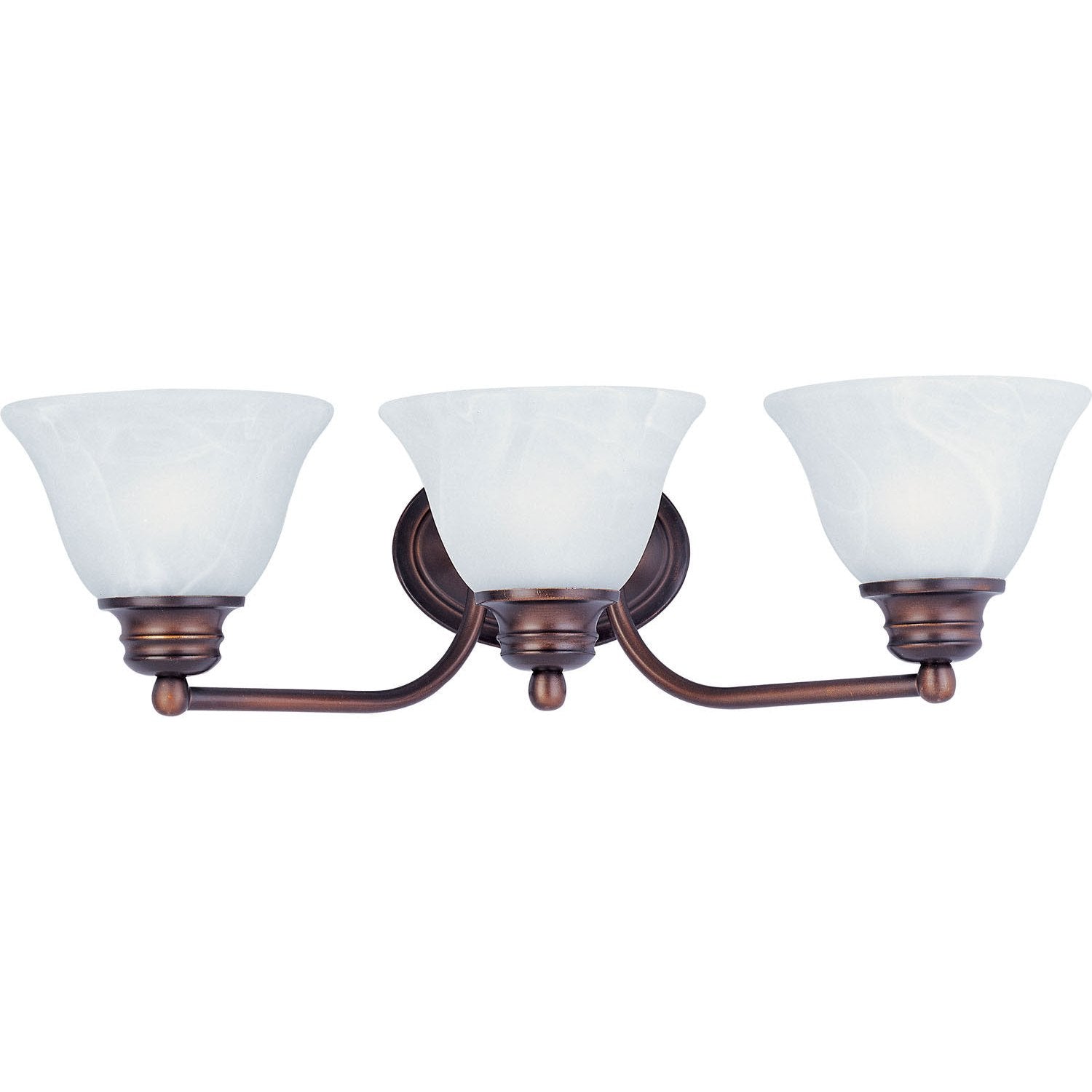 Maxim - 2688MROI - Three Light Bath Vanity - Malaga - Oil Rubbed Bronze