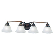 Maxim - 2689MROI - Four Light Bath Vanity - Malaga - Oil Rubbed Bronze