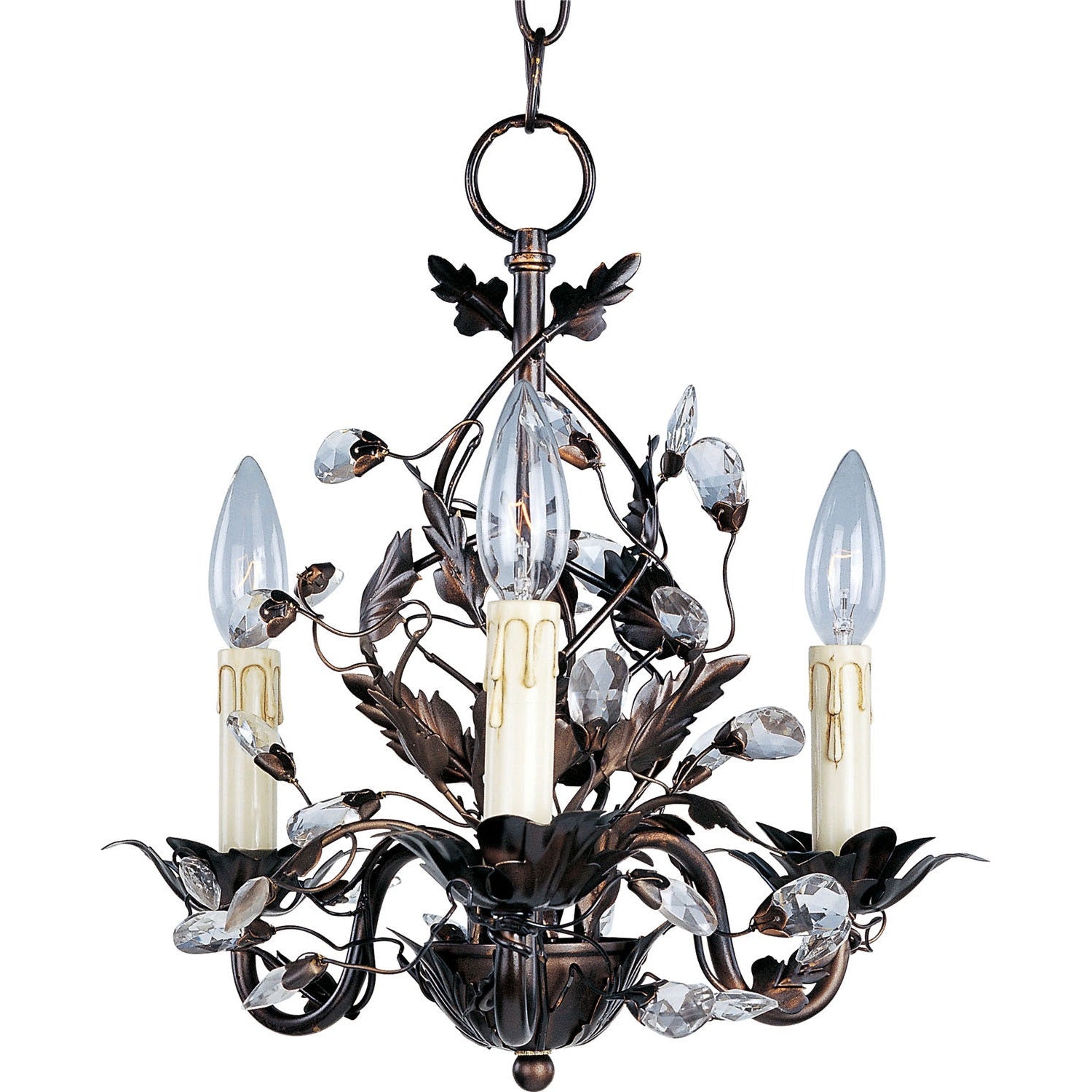 Maxim - 2855OI - Three Light Chandelier - Elegante - Oil Rubbed Bronze
