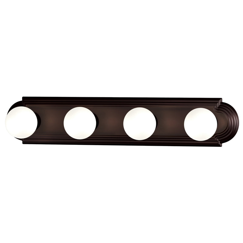 Maxim - 7124OI - Four Light Bath Vanity - Essentials - 712x - Oil Rubbed Bronze