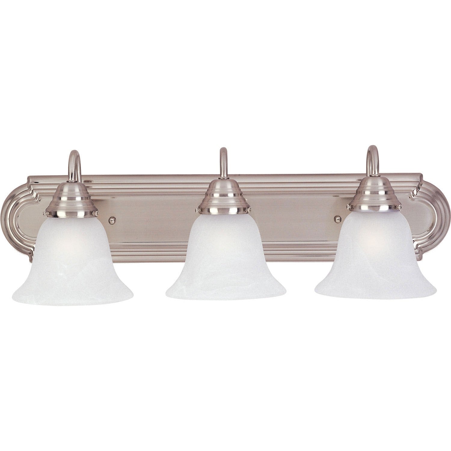 Maxim - 8013MRSN - Three Light Bath Vanity - Essentials - 801x - Satin Nickel