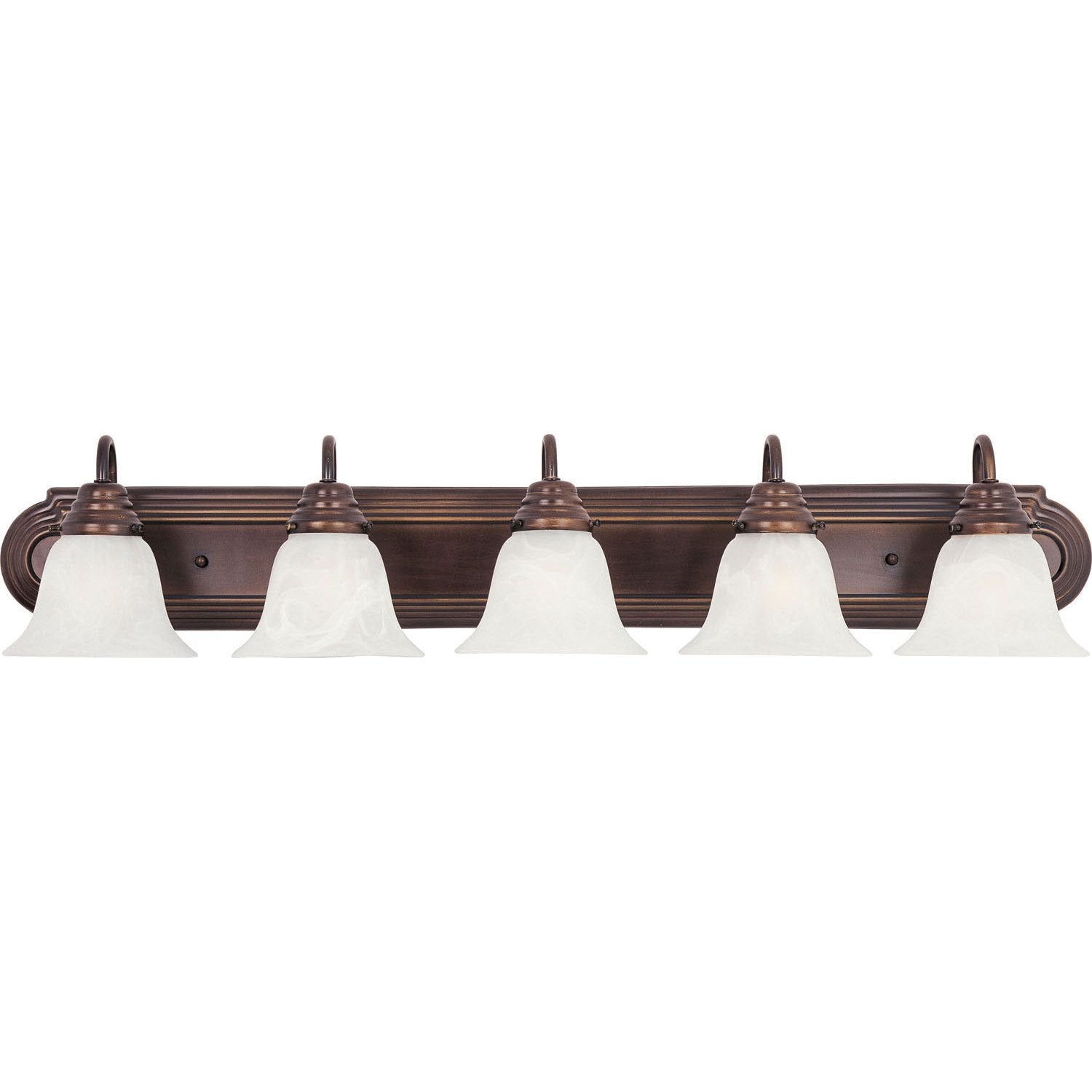 Maxim - 8015MROI - Five Light Bath Vanity - Essentials - 801x - Oil Rubbed Bronze