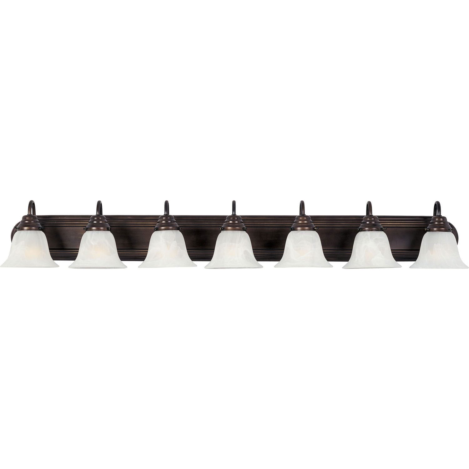 Maxim - 8016MROI - Seven Light Bath Vanity - Essentials - 801x - Oil Rubbed Bronze