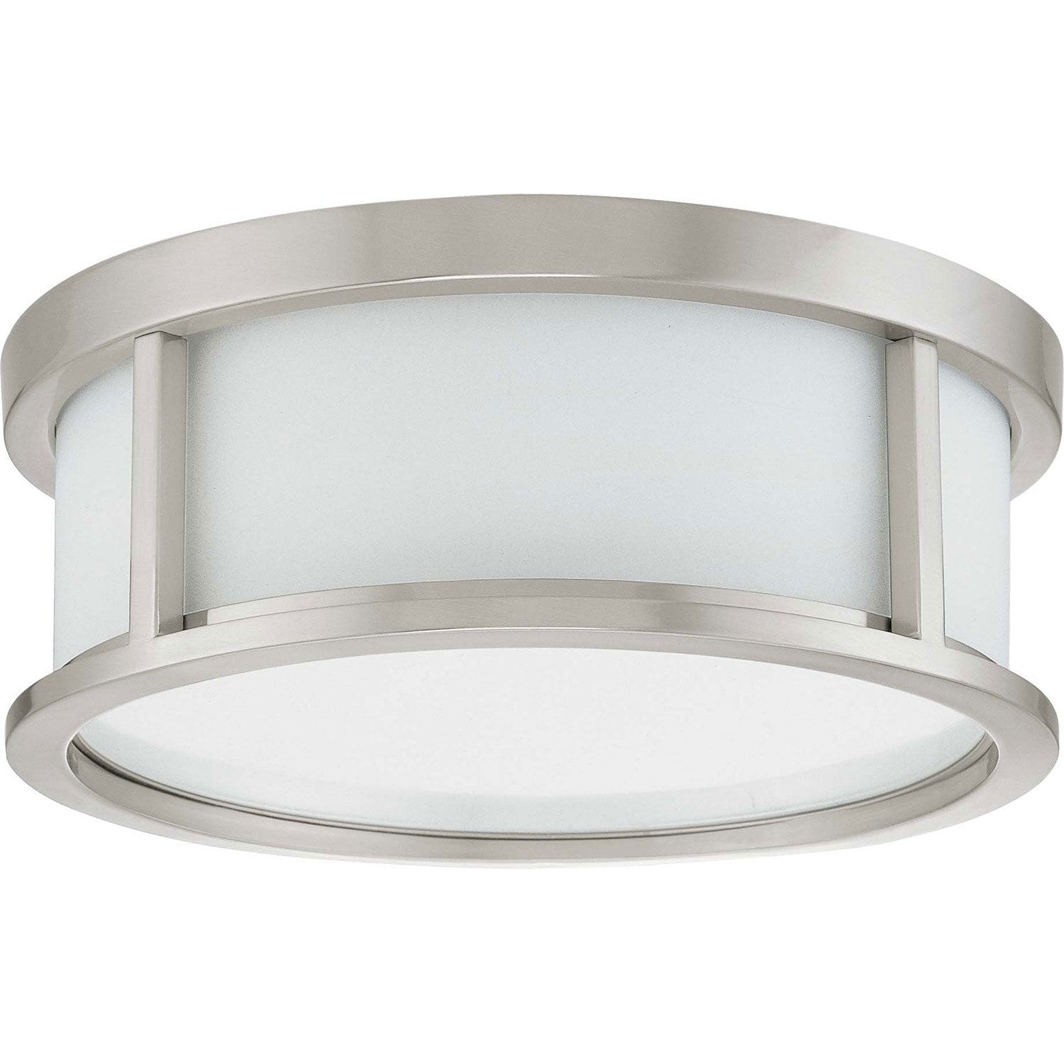 Nuvo Lighting - 60-2859 - Two Light Flush Mount - Odeon - Brushed Nickel