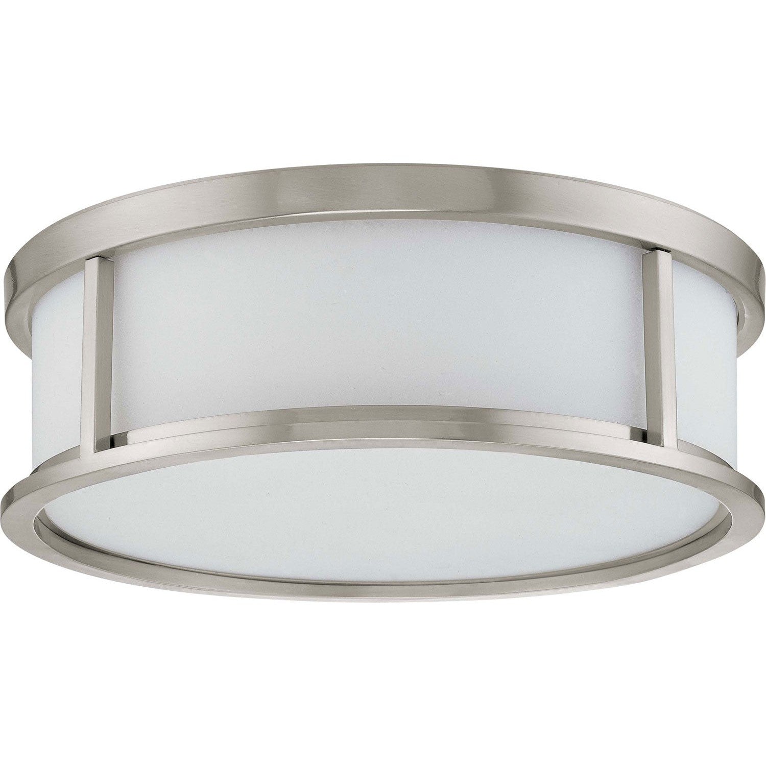 Nuvo Lighting - 60-2862 - Three Light Flush Mount - Odeon - Brushed Nickel