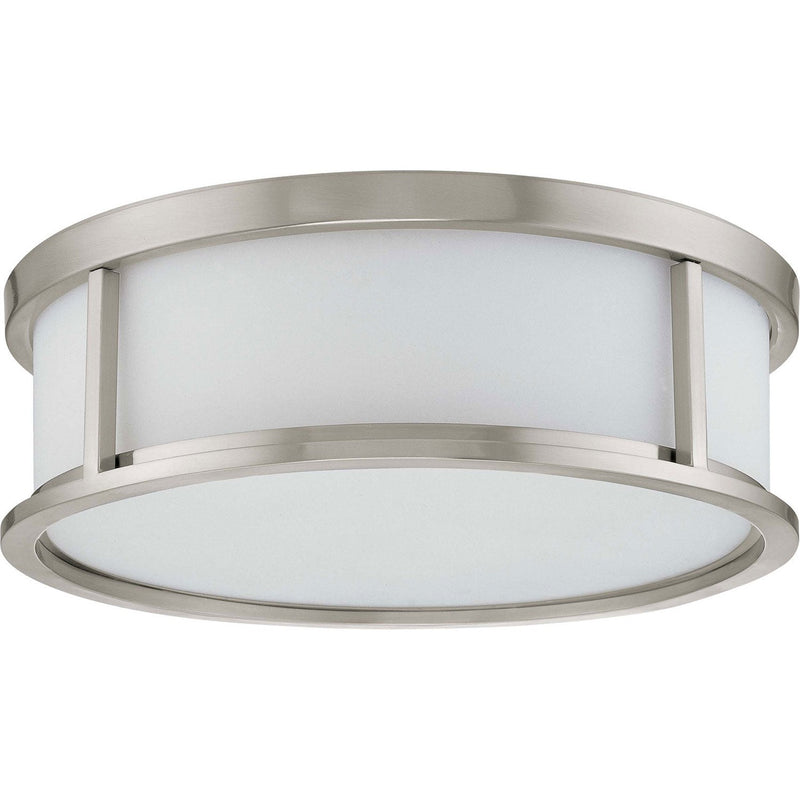 Nuvo Lighting - 60-2862 - Three Light Flush Mount - Odeon - Brushed Nickel