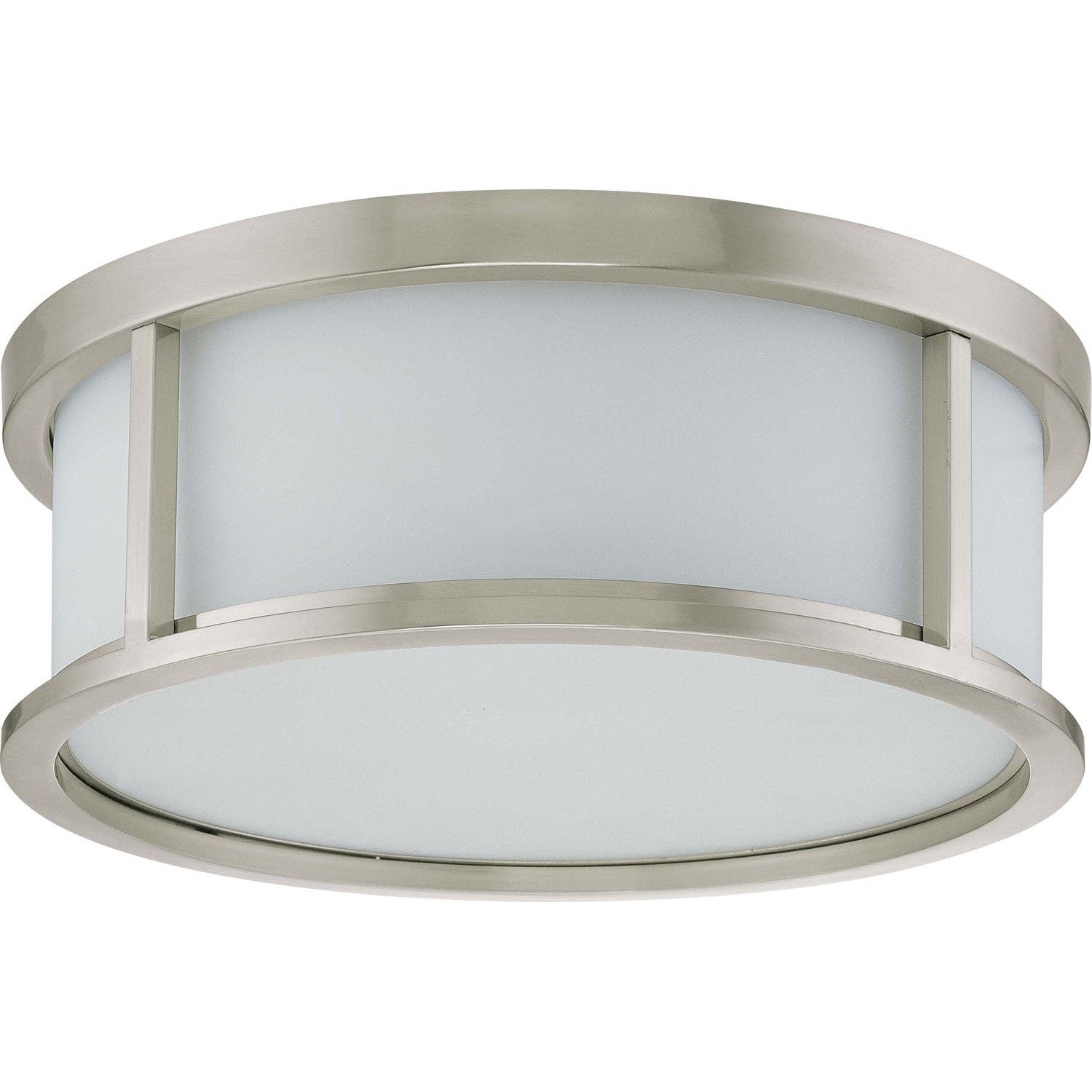 Nuvo Lighting - 60-2864 - Three Light Flush Mount - Odeon - Brushed Nickel