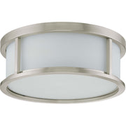 Nuvo Lighting - 60-2864 - Three Light Flush Mount - Odeon - Brushed Nickel