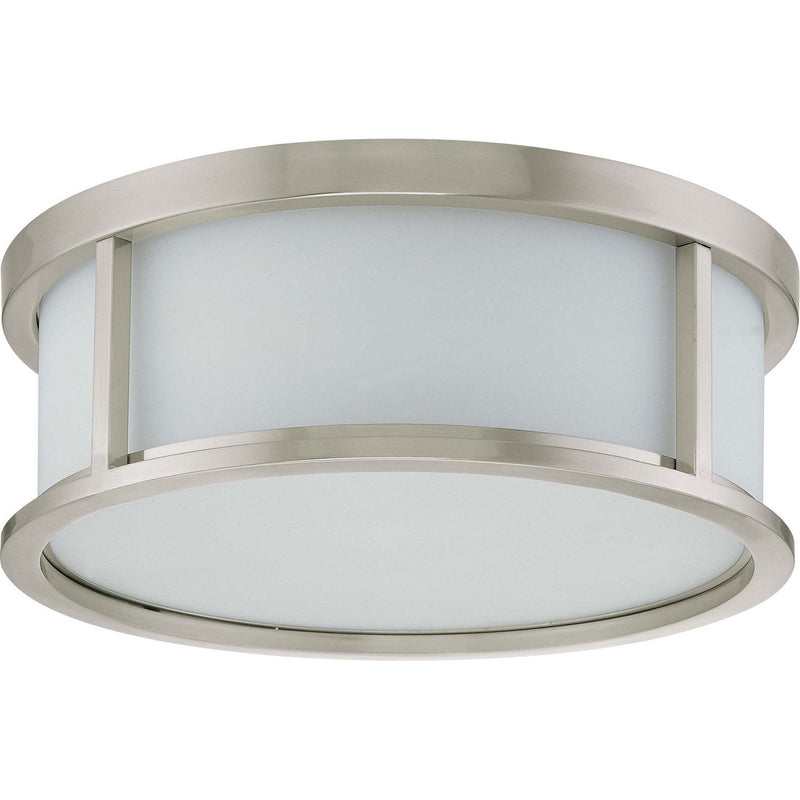 Nuvo Lighting - 60-2864 - Three Light Flush Mount - Odeon - Brushed Nickel