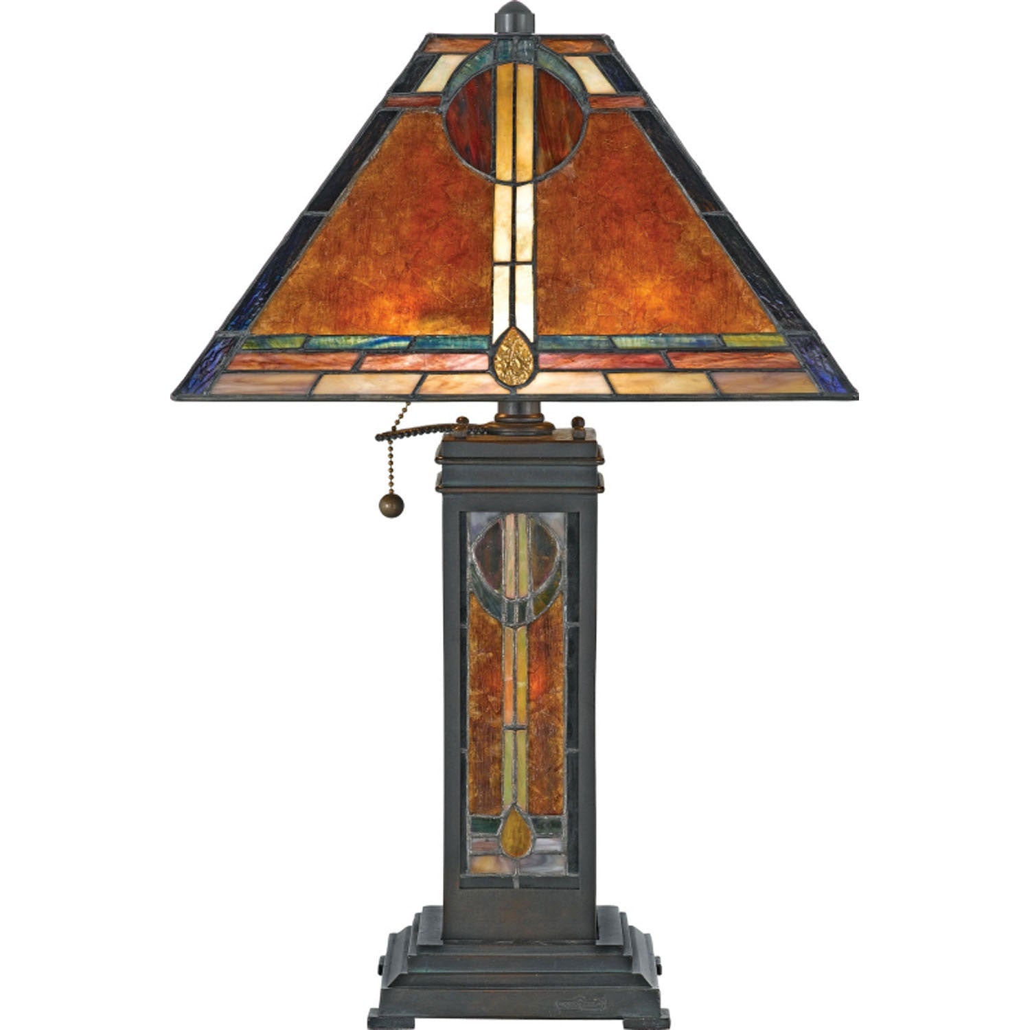 Quoizel - NX615TVA - Three Light Table Lamp - San Gabriel - Valiant Bronze
