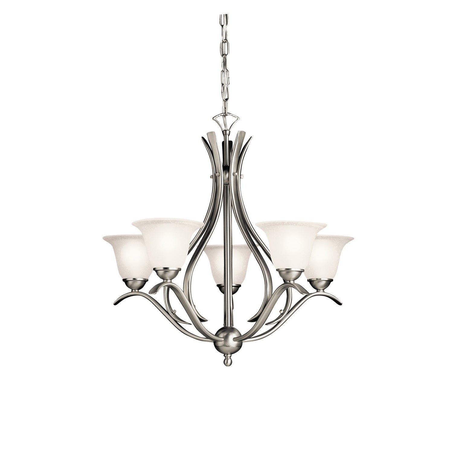 Kichler - 2020NI - Five Light Chandelier - Dover - Brushed Nickel