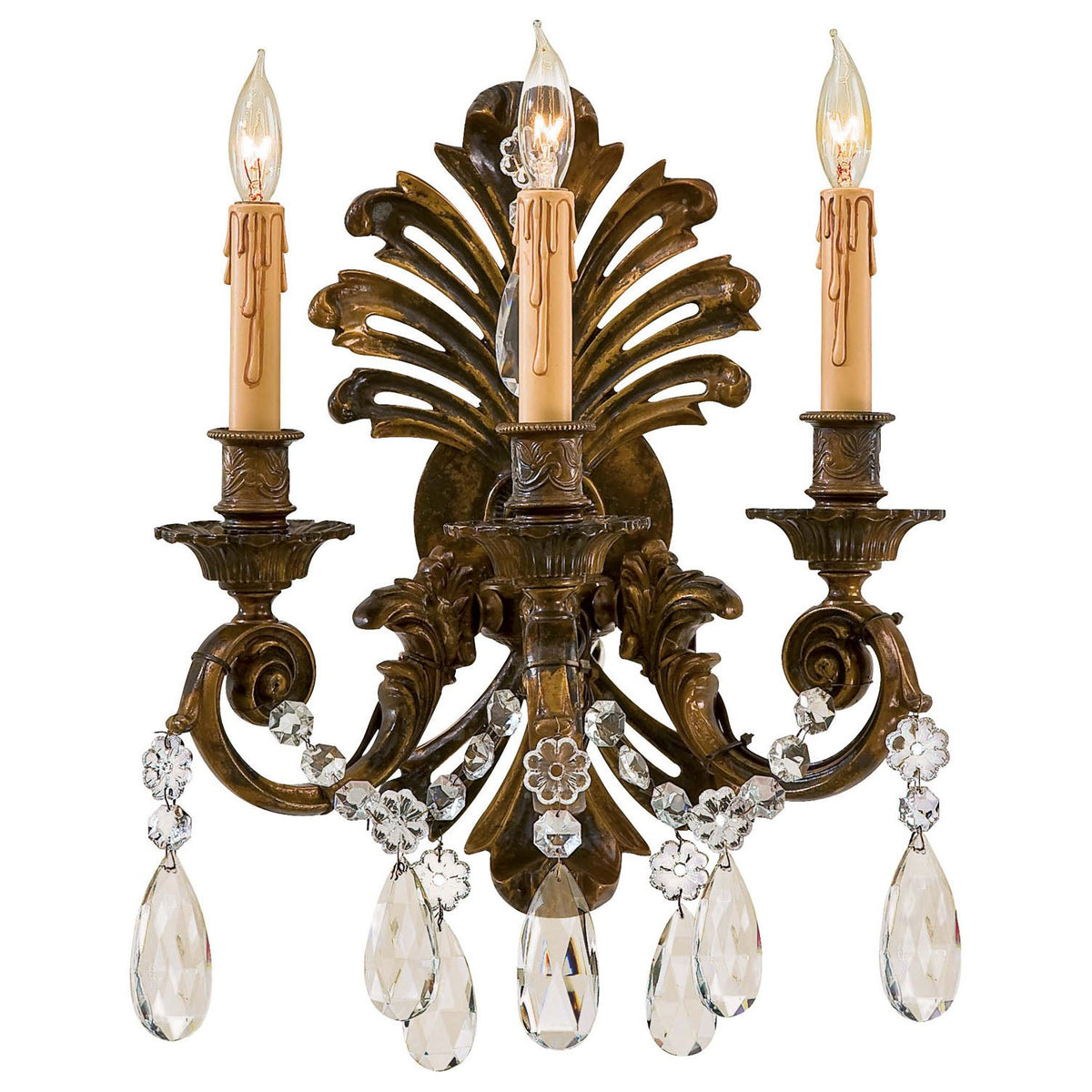 Metropolitan - N952013 - Three Light Wall Sconce - Metropolitan - Stained Gold
