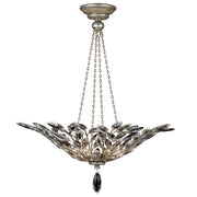 Fine Art Handcrafted Lighting - 753640ST - Four Light Pendant - Crystal Laurel - Silver