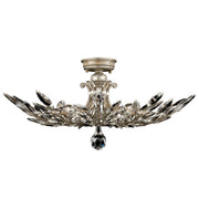 Fine Art Handcrafted Lighting - 753440ST - Five Light Semi-Flush Mount - Crystal Laurel - Silver