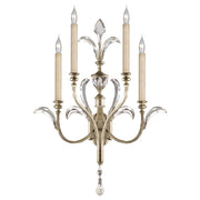 Fine Art Handcrafted Lighting - 738650ST - Four Light Wall Sconce - Beveled Arcs - Silver