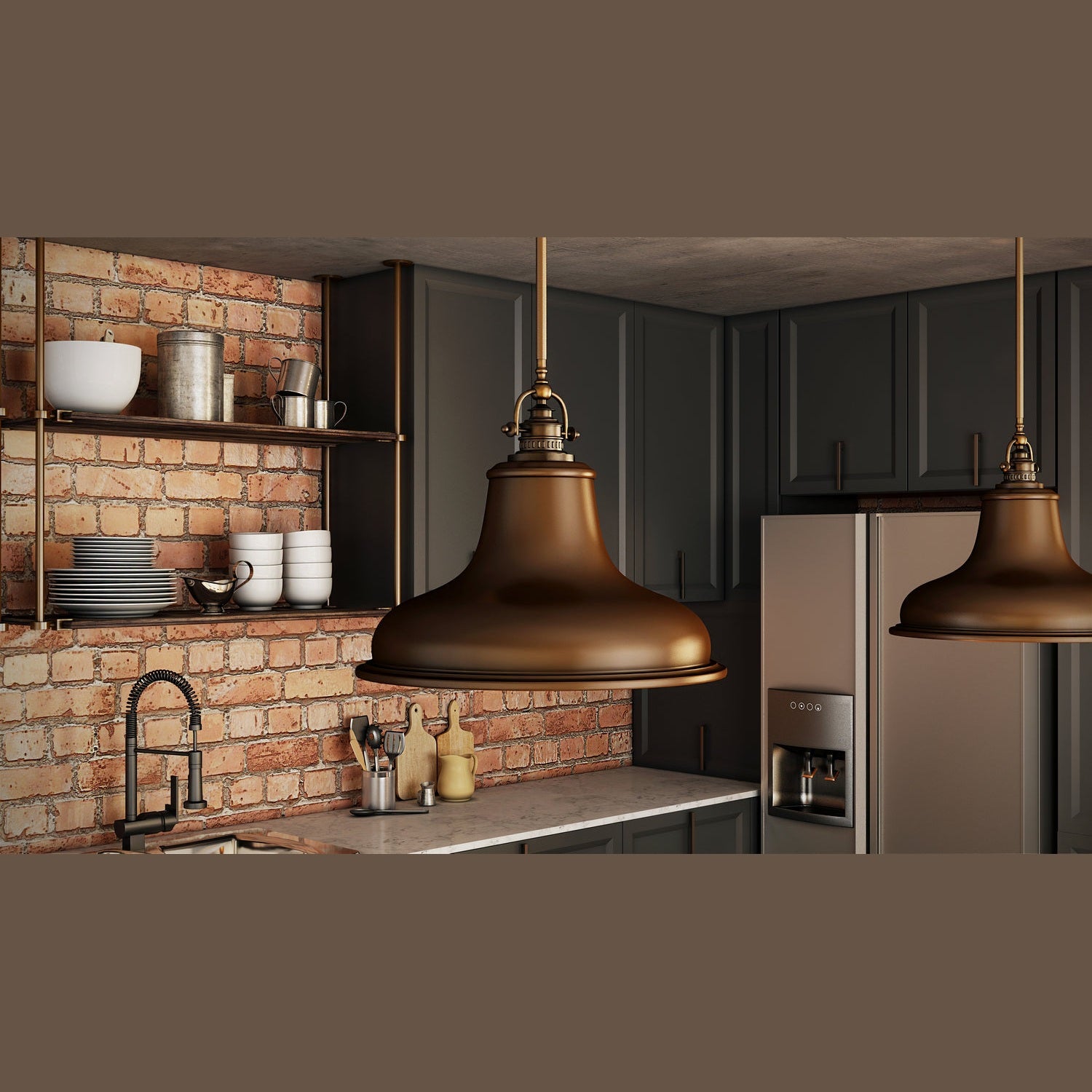 Quoizel - ER1814PN - One Light Pendant - Emery - Palladian Bronze