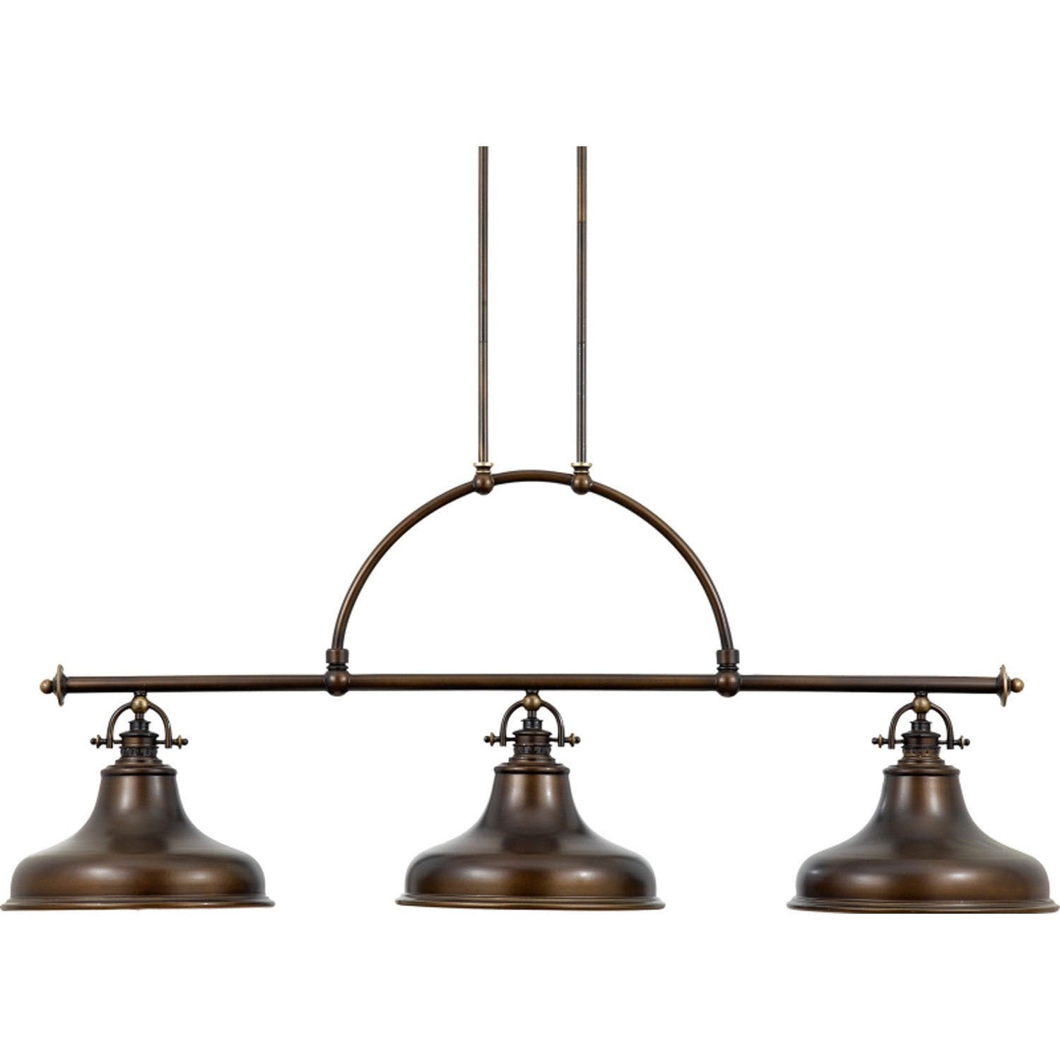 Quoizel - ER353PN - Three Light Island Chandelier - Emery - Palladian Bronze