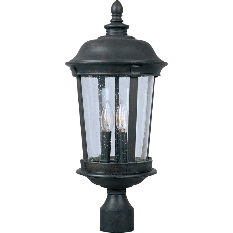 Maxim - 40091CDBZ - Three Light Outdoor Pole/Post Lantern - Dover VX - Bronze