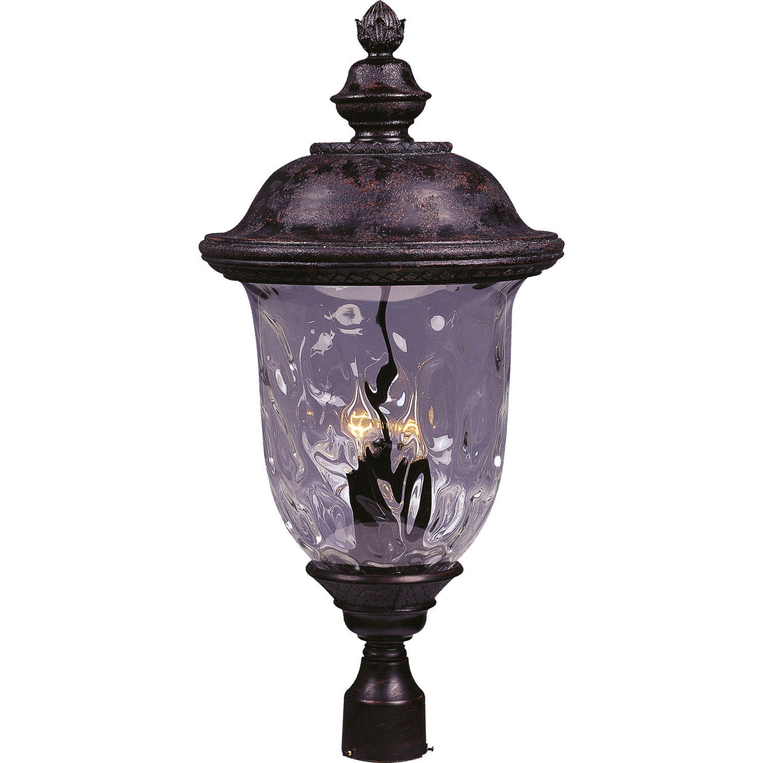 Maxim - 40421WGOB - Three Light Outdoor Pole/Post Lantern - Carriage House VX - Oriental Bronze