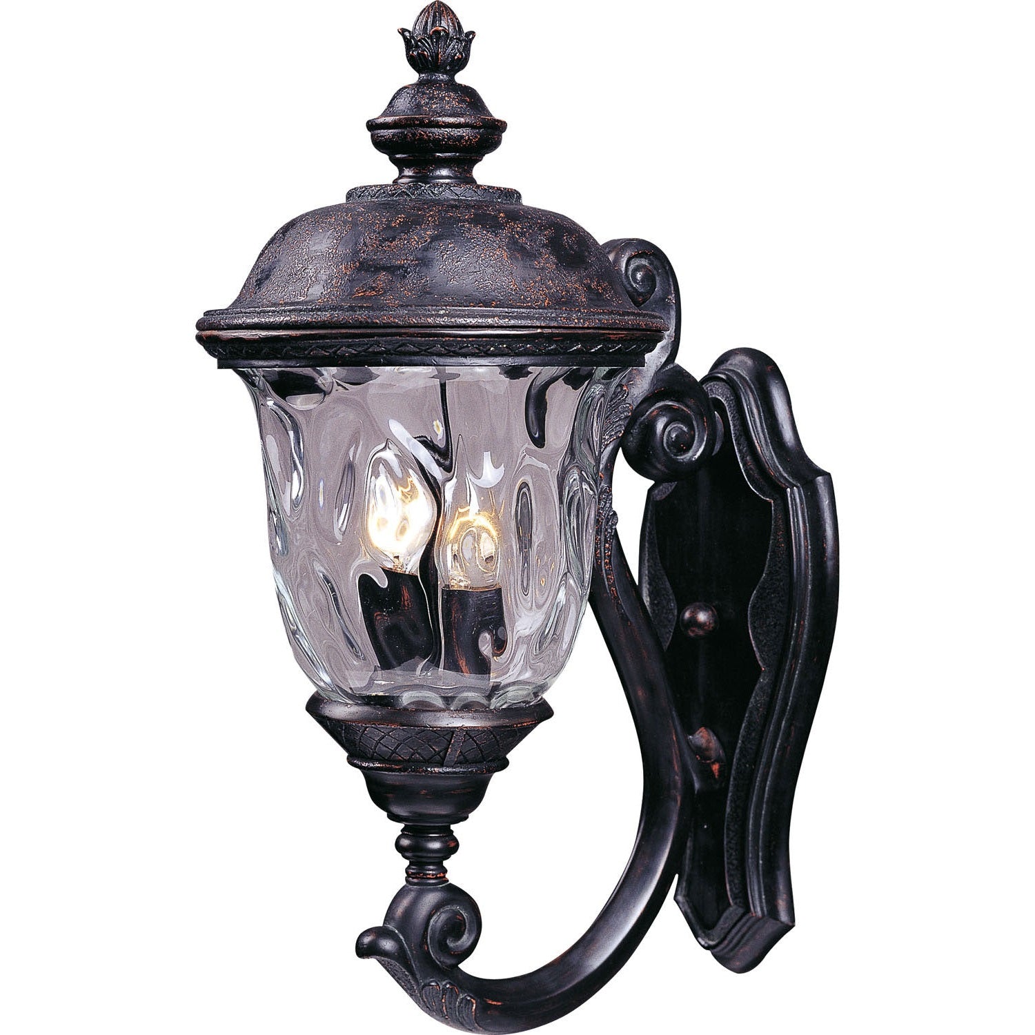 Maxim - 40423WGOB - Two Light Outdoor Wall Lantern - Carriage House VX - Oriental Bronze
